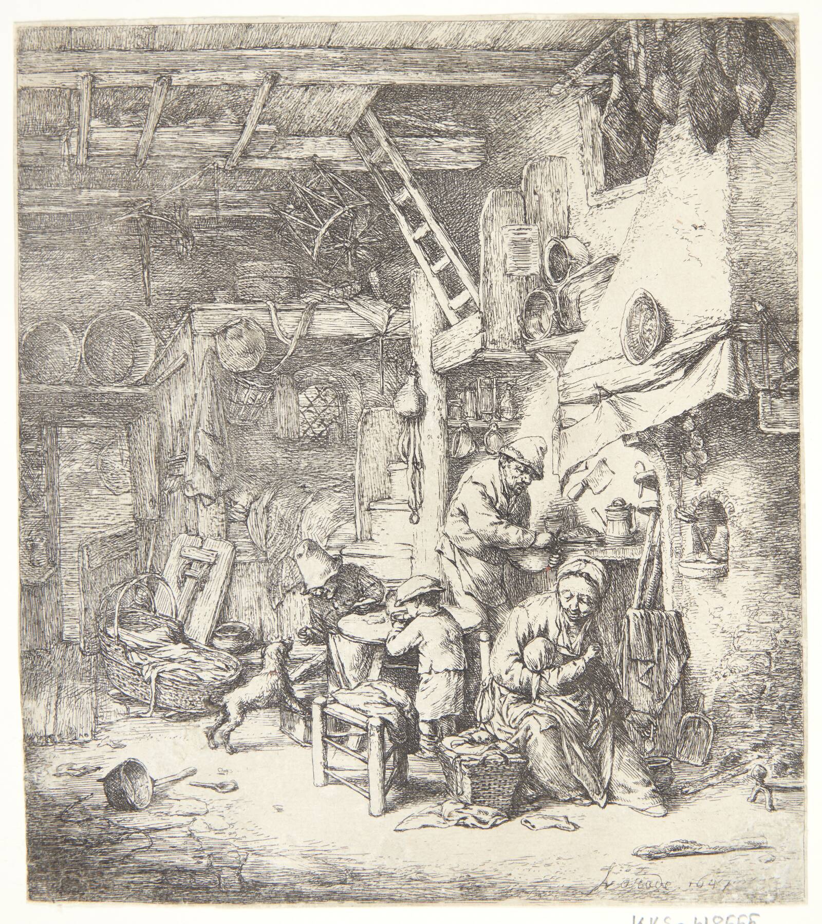 Familien, Adriaen van Ostade, 1647