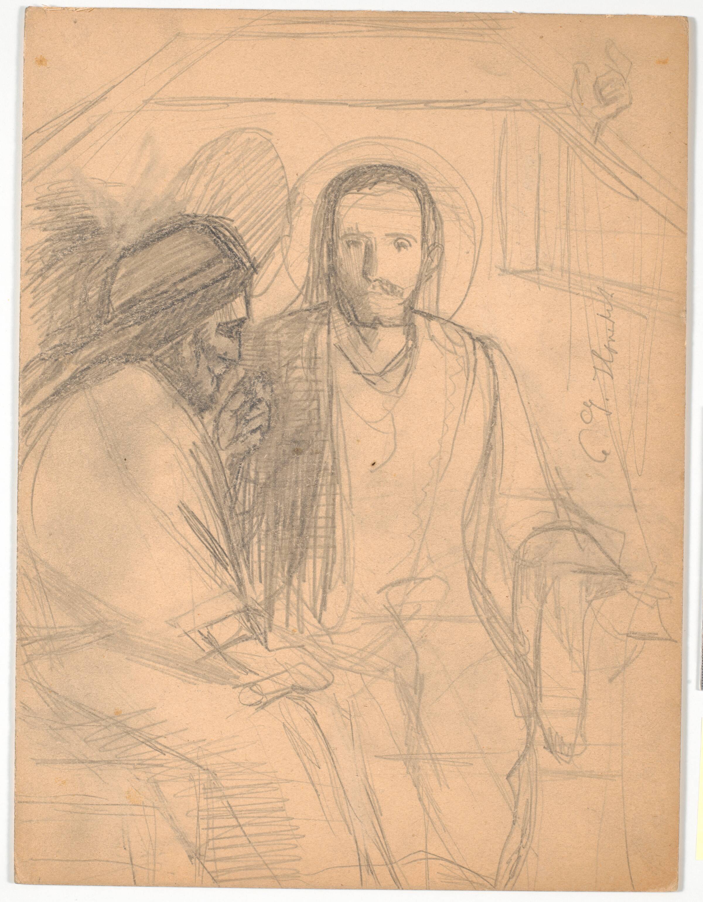 Christus og Nikodemus, Poul S. Christiansen, 1909