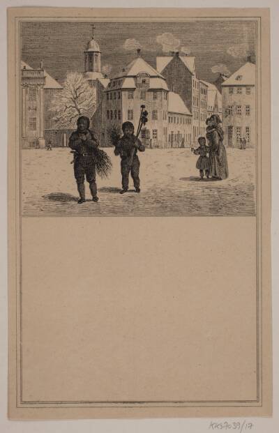 Skorstensfejerne. Nr. 16 i Chr. Winther og M. Rørbye, "25 Billeder for små børn"