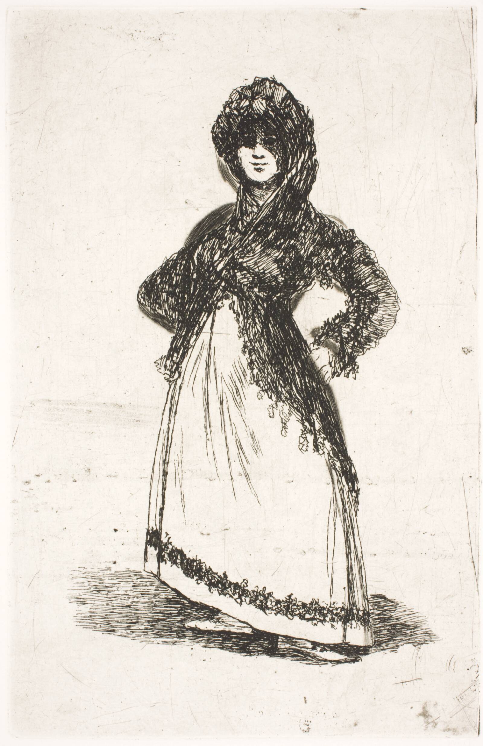 Maja, stående (Maja), Ubekendt, 1826-1828