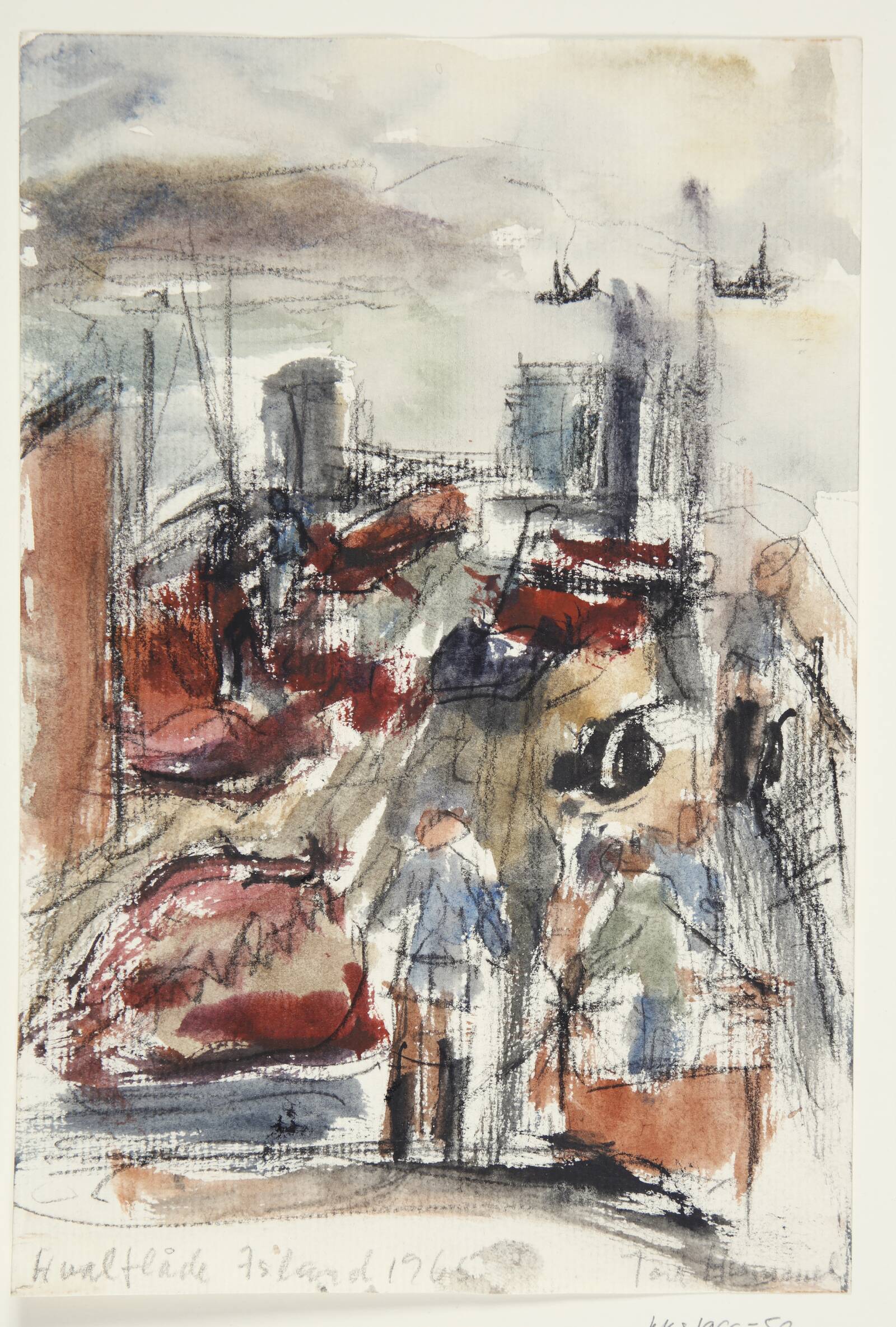 Hvalflåde. Island, Tove Hummel, 1965