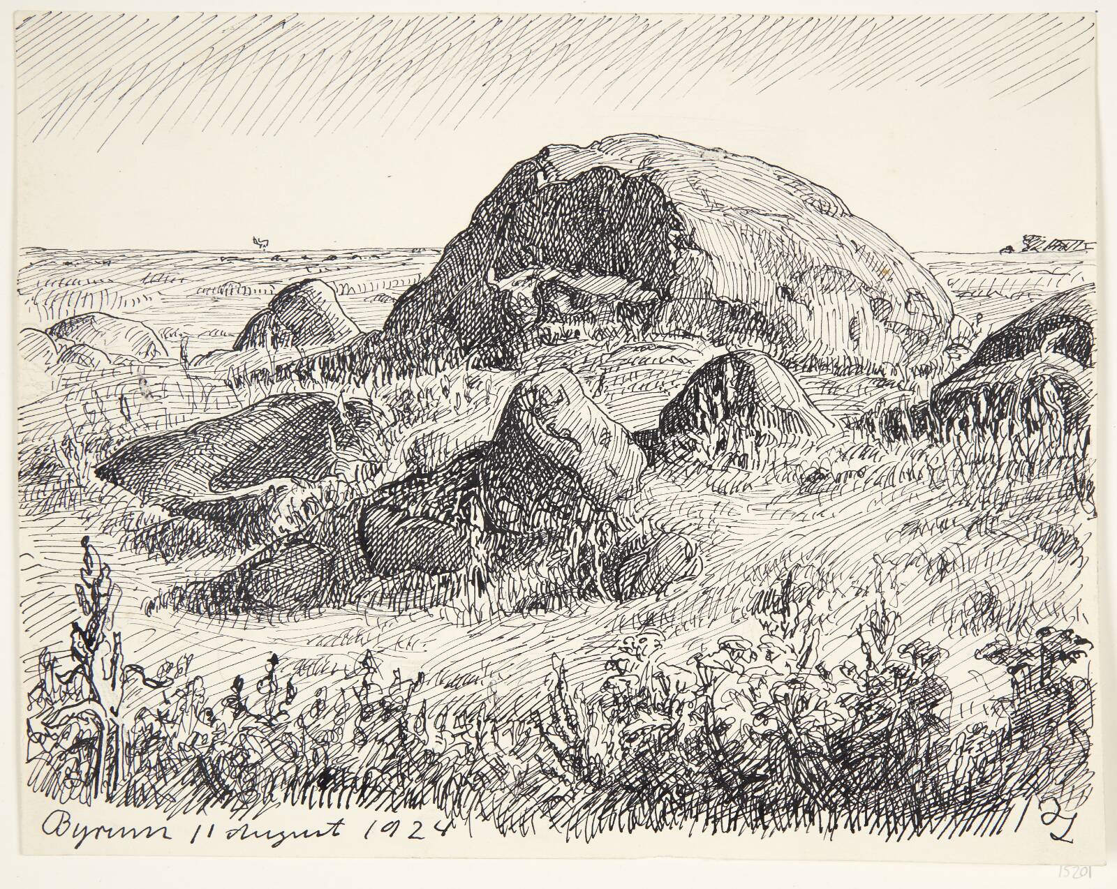 "Byrum". Læsø, Johannes Larsen, 1924