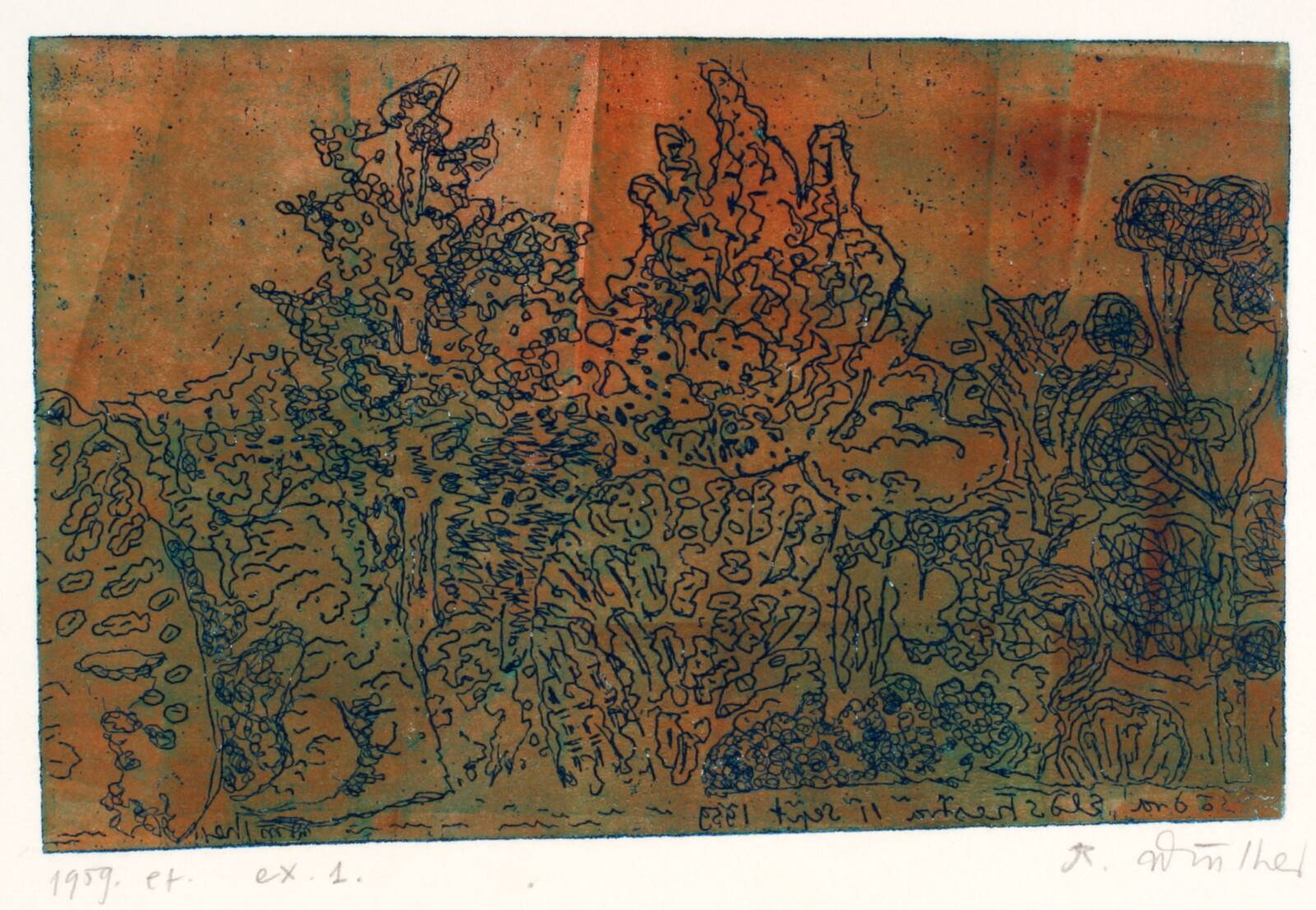 Södra Eldshestras træer, Richard Winther, 1959