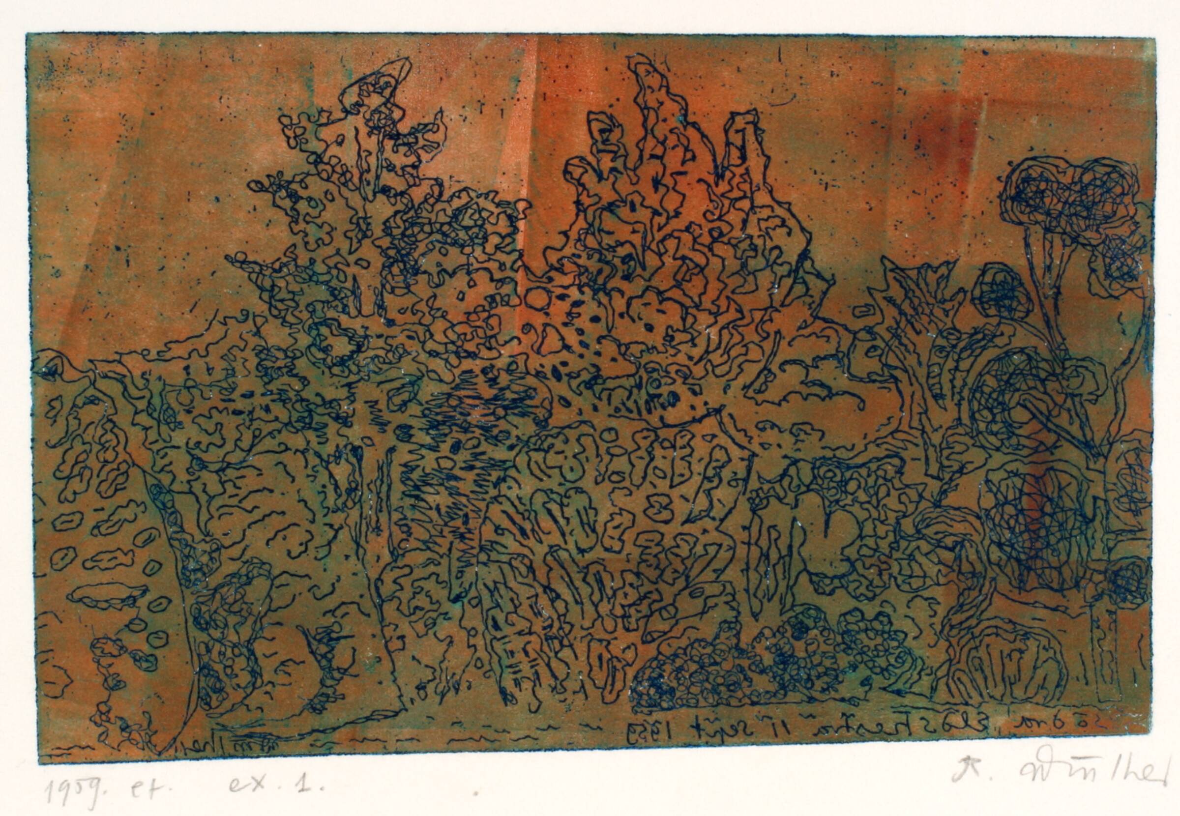 Södra Eldshestras træer, Richard Winther, 1959