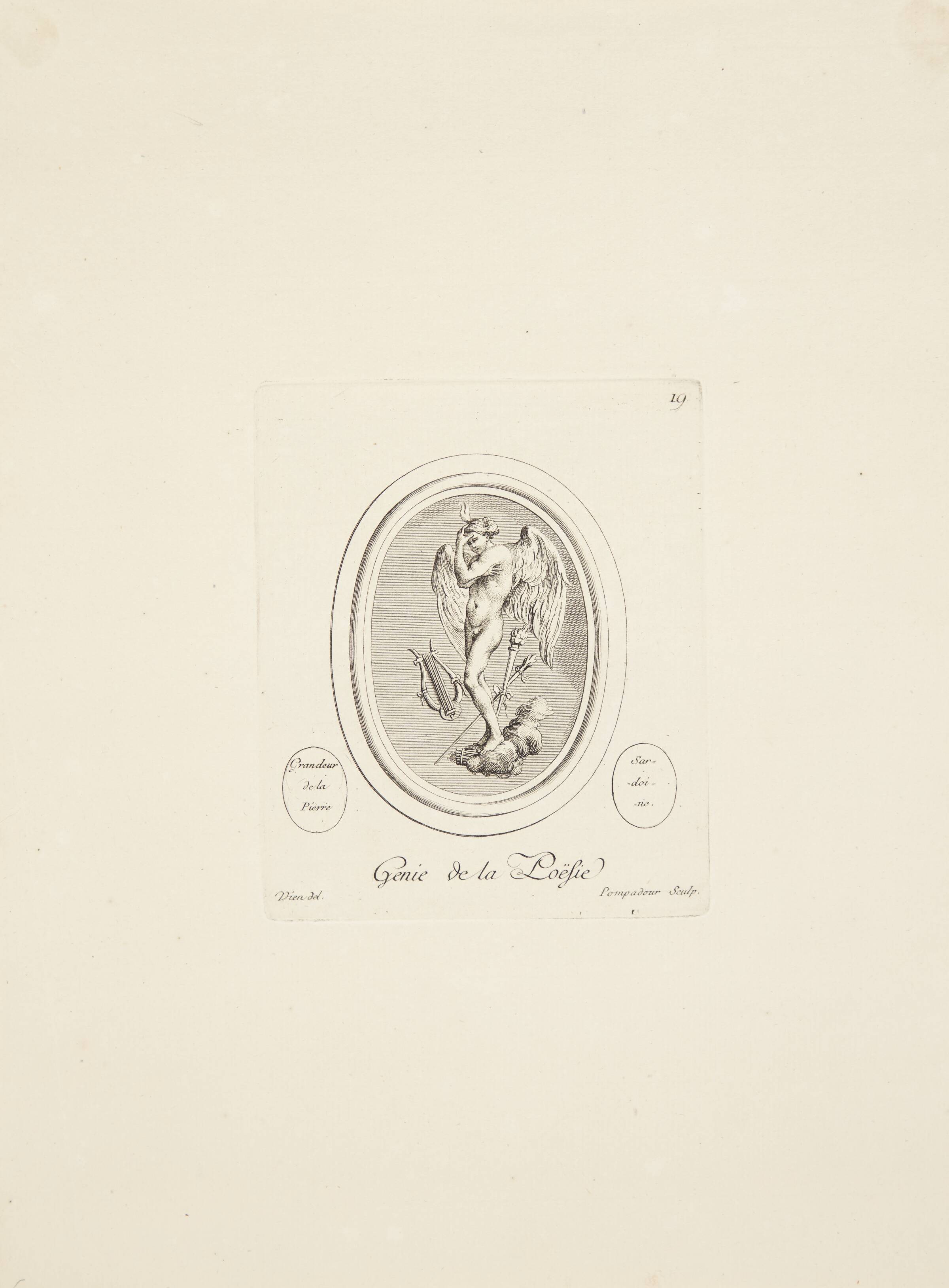 Poesiens genius, Madame de Pompadour, 1753-1757