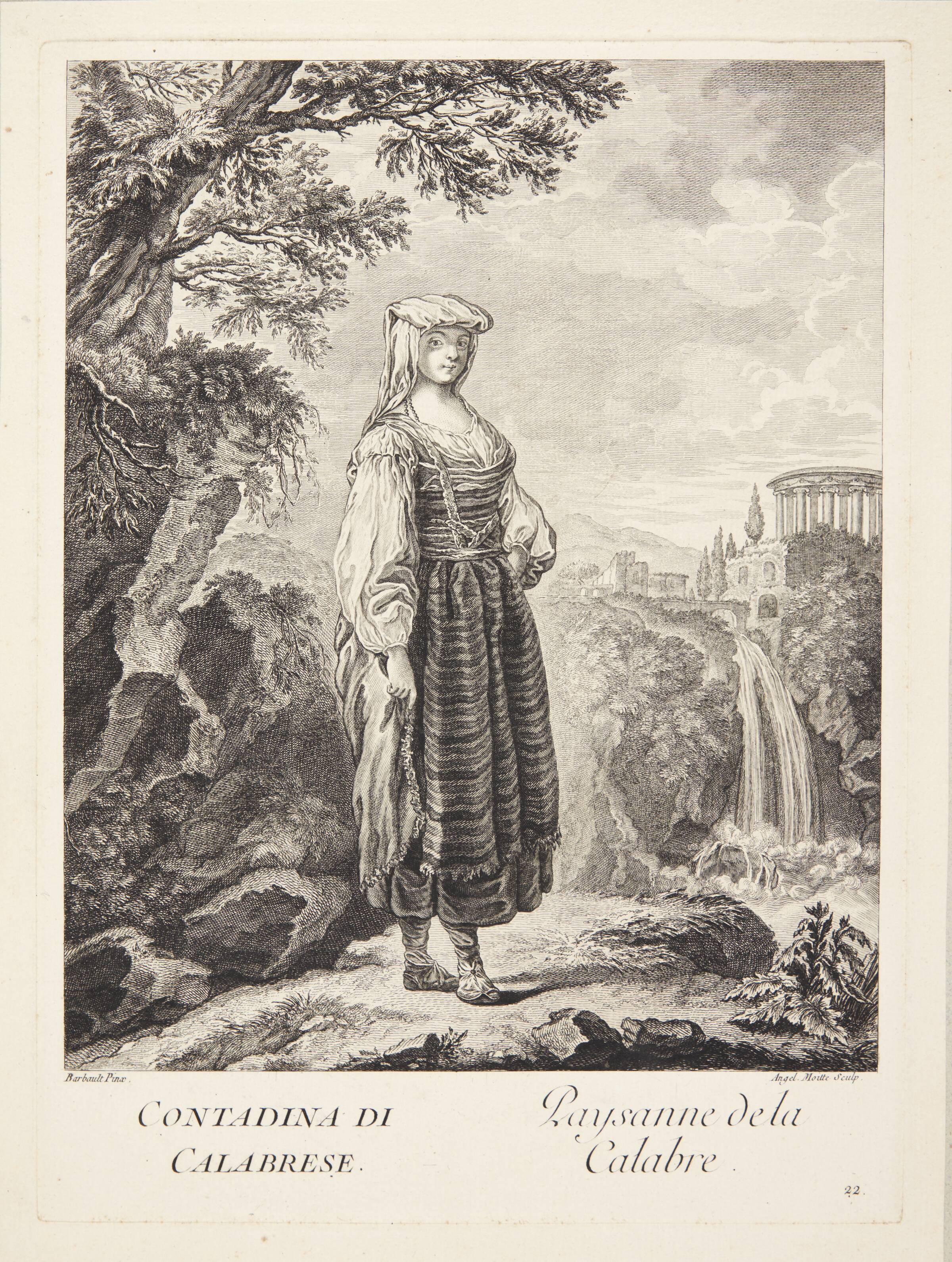 Bondepige fra Calabrien (Paysanne dela Calabre), Rose Angélique Moitte, 1760-1769