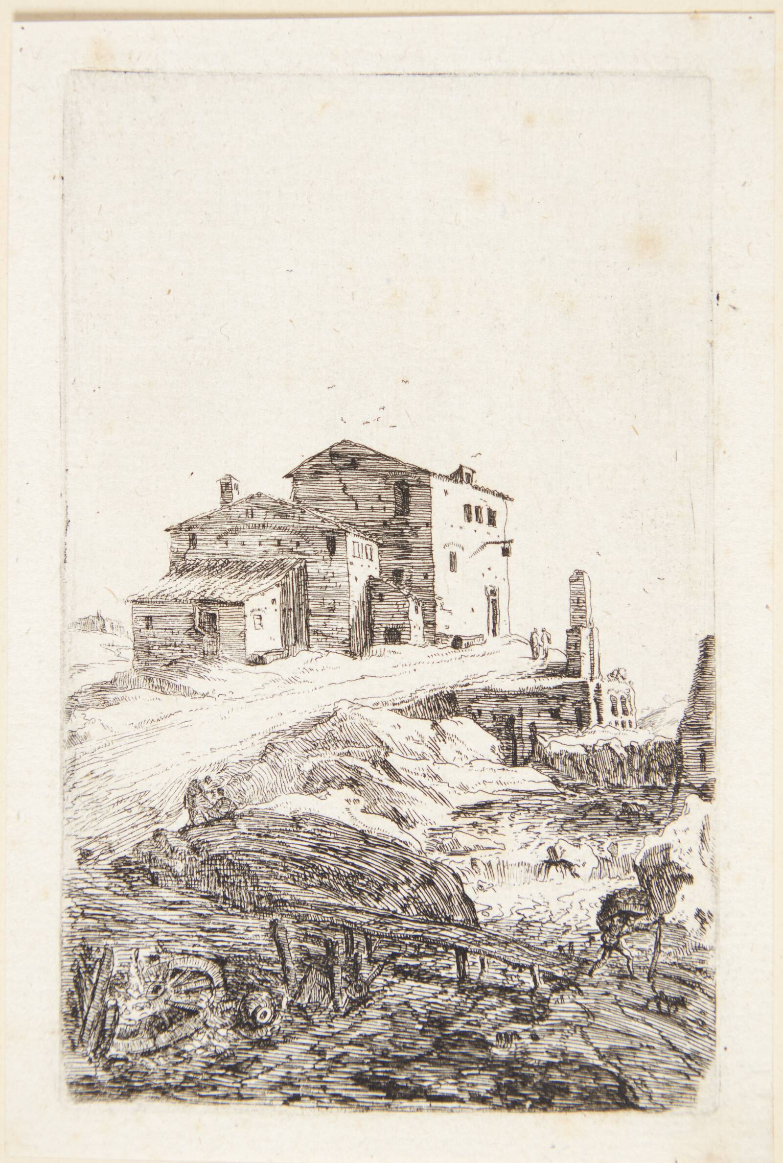 Herberg nær Prima Porta, Bartholomeus Breenbergh, 1639-1940