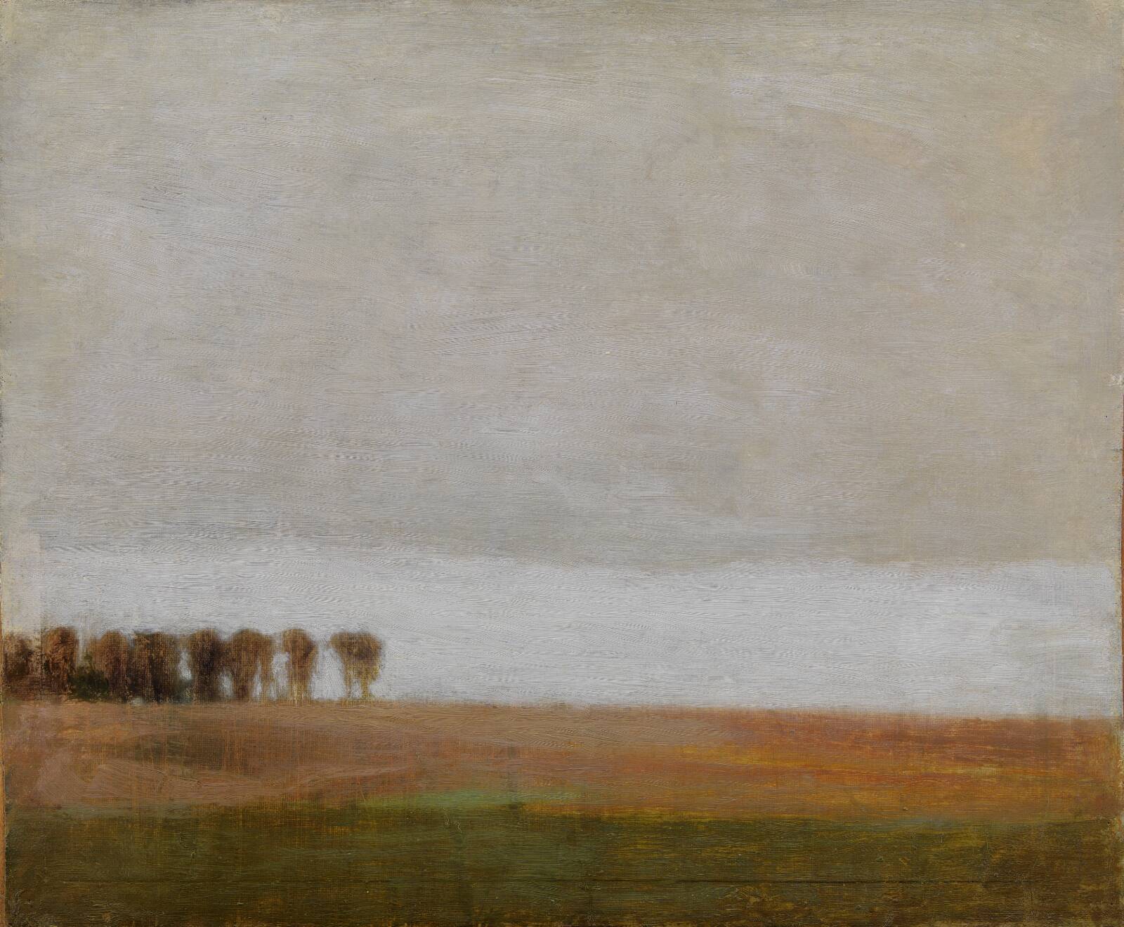 View of Jægersborg Allé. Gentofte, North of Copenhagen, by Vilhelm Hammershøi, 1892