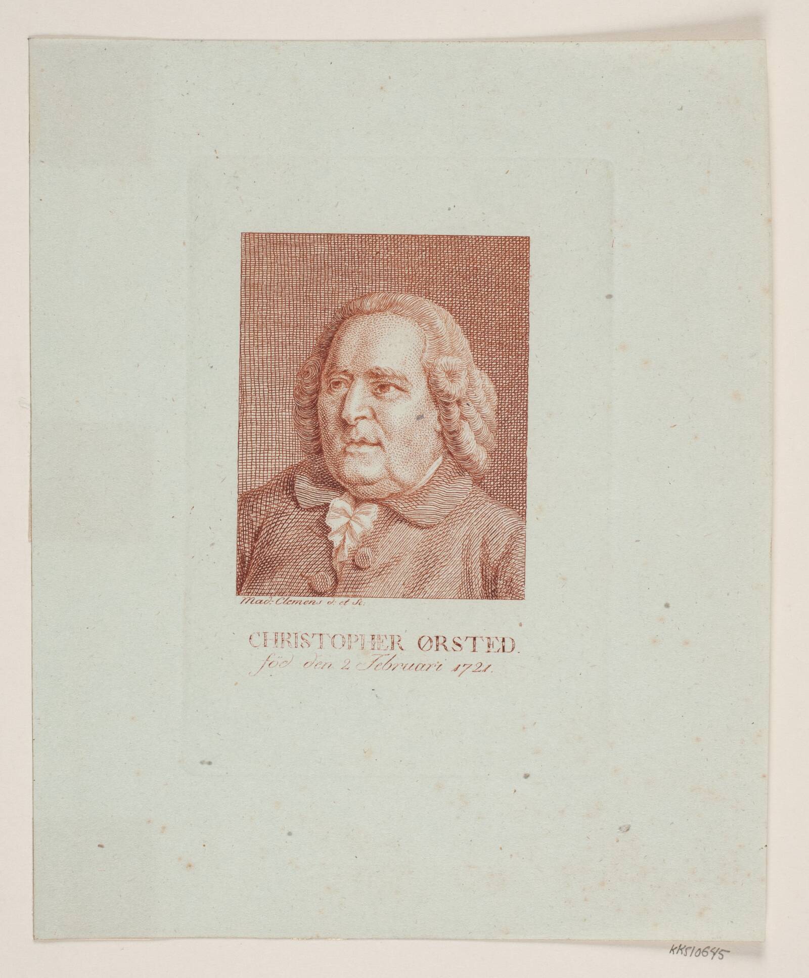 Christopher Ørsted, Marie Jeanne Clemens, 1785