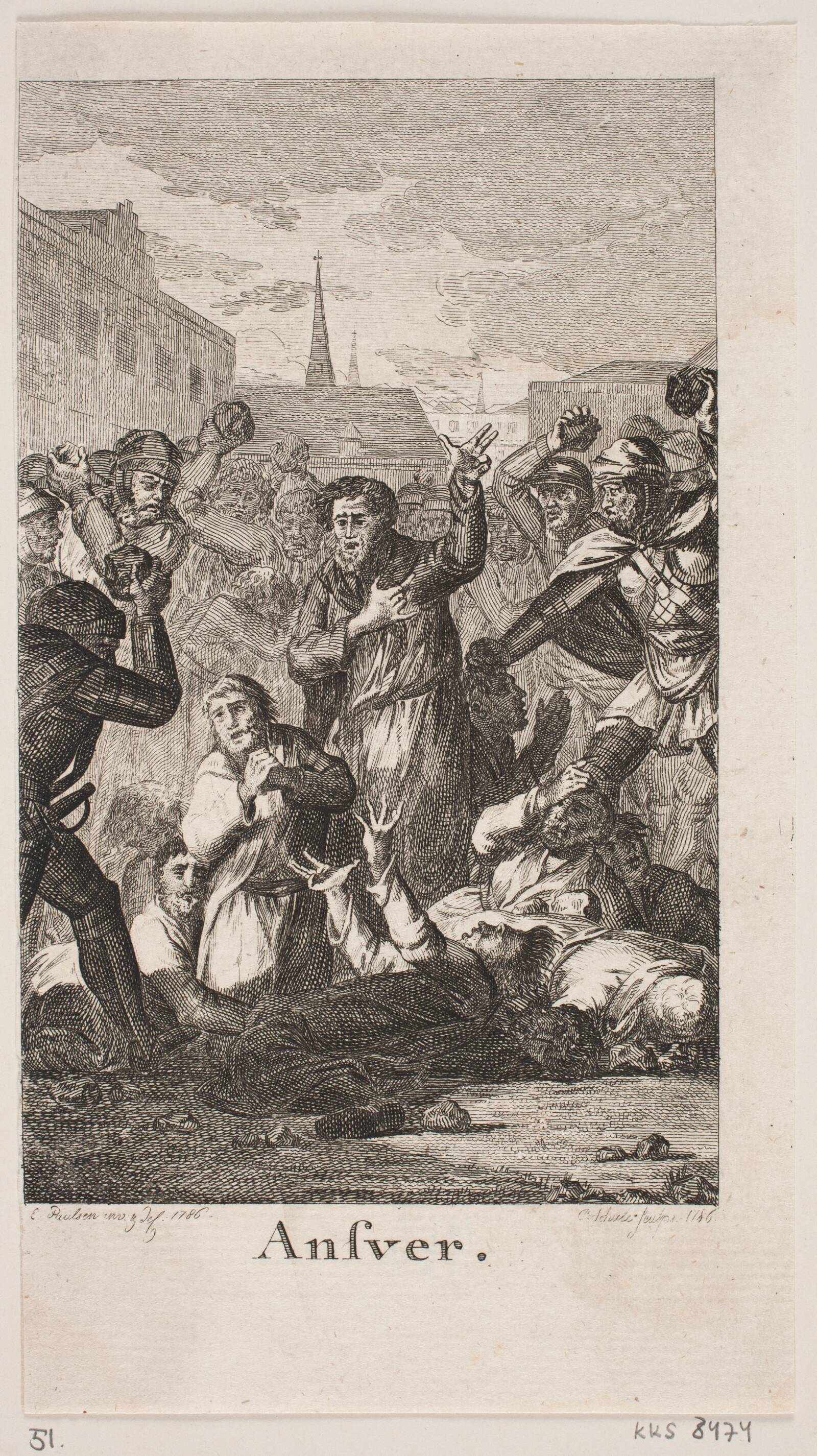 Ansver, Georg Christian Schule, 1786