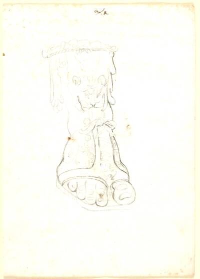 En fod med en ornamenteret sandal