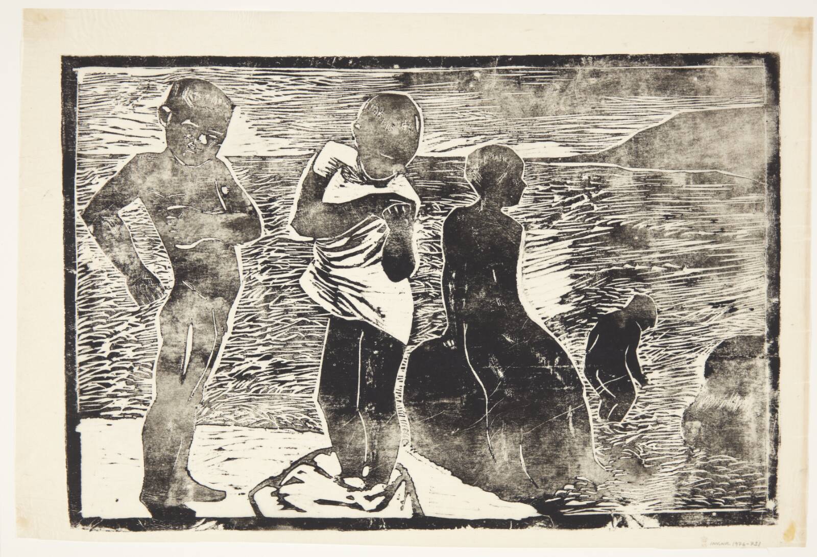 Badende børn, Olivia Holm-Møller, 1918