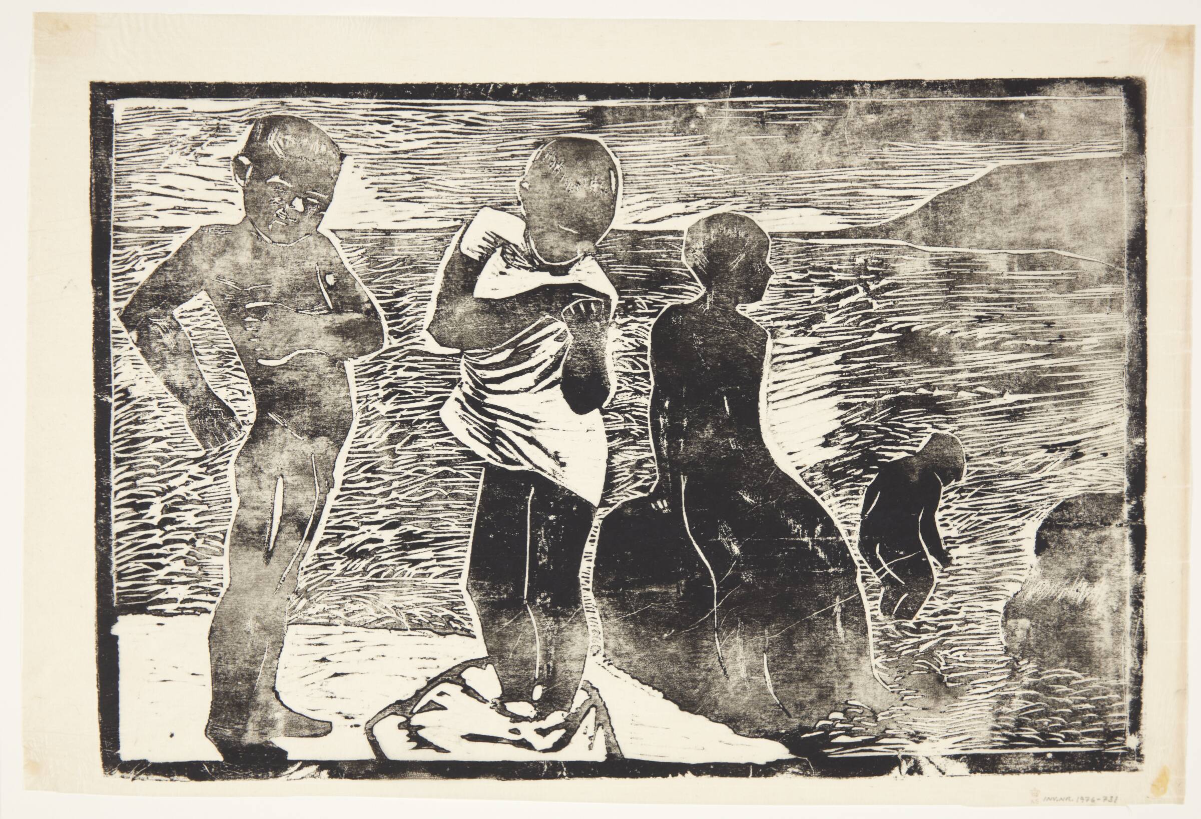 Badende børn, Olivia Holm-Møller, 1918