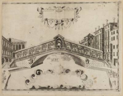 Rialto-broen i Venedig (Il famoso Ponte di Rialto in Venetia)