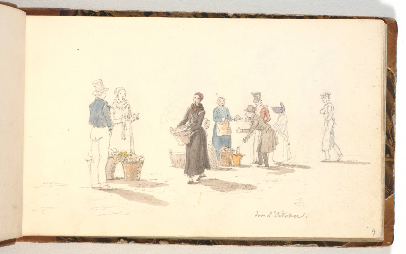 Frugtsælgere, Martinus Rørbye, 1832