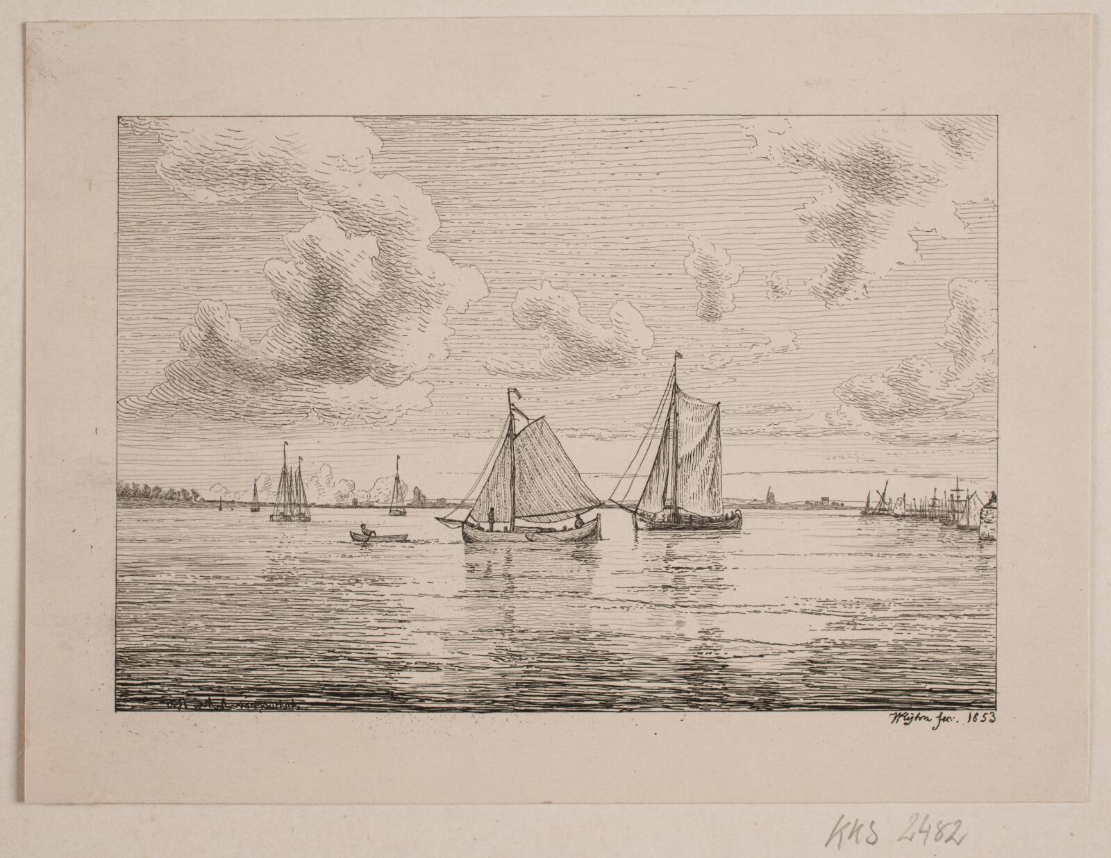 Antwerpens red, Vilhelm Kyhn, 1853