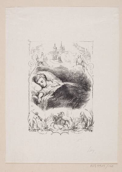 Illustration til "Lille Tuk" i H.C. Andersen, "Eventyr og Historier", Bind 2