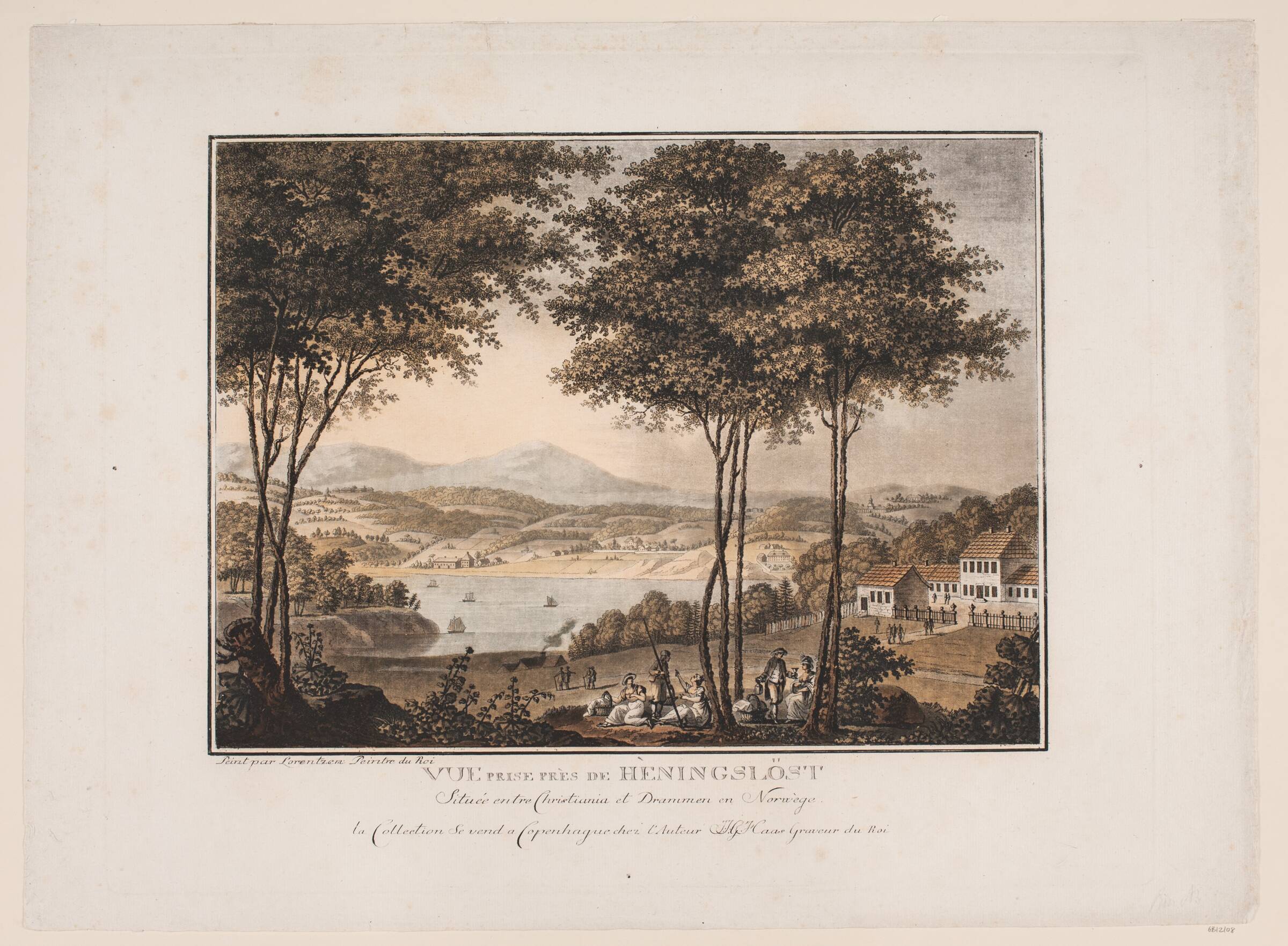 Vue prise près de Hèningslöst, Georg Haas, 1788-1792