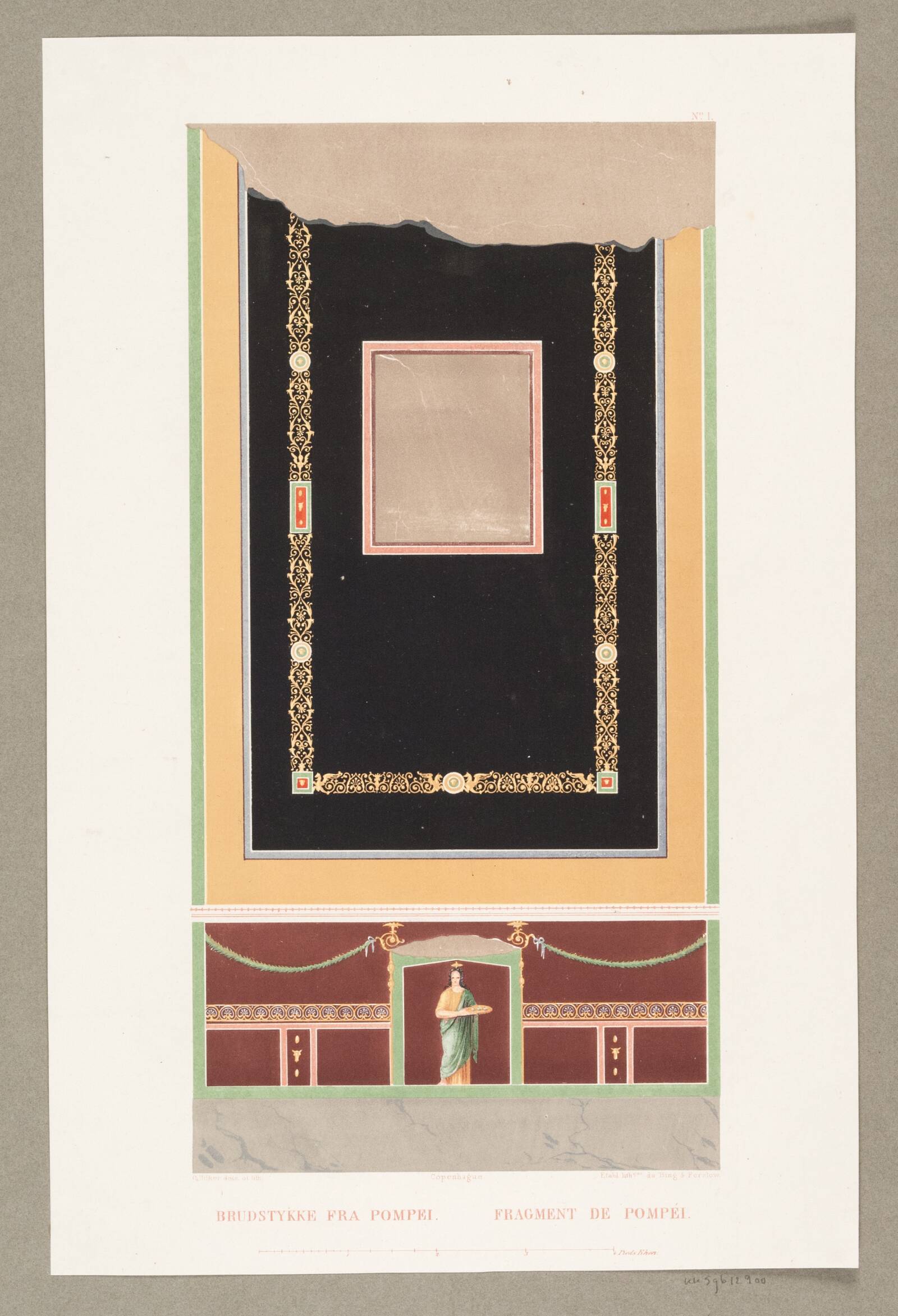 Brudstykke fra Pompai, Georg Hilker, 1850-1874