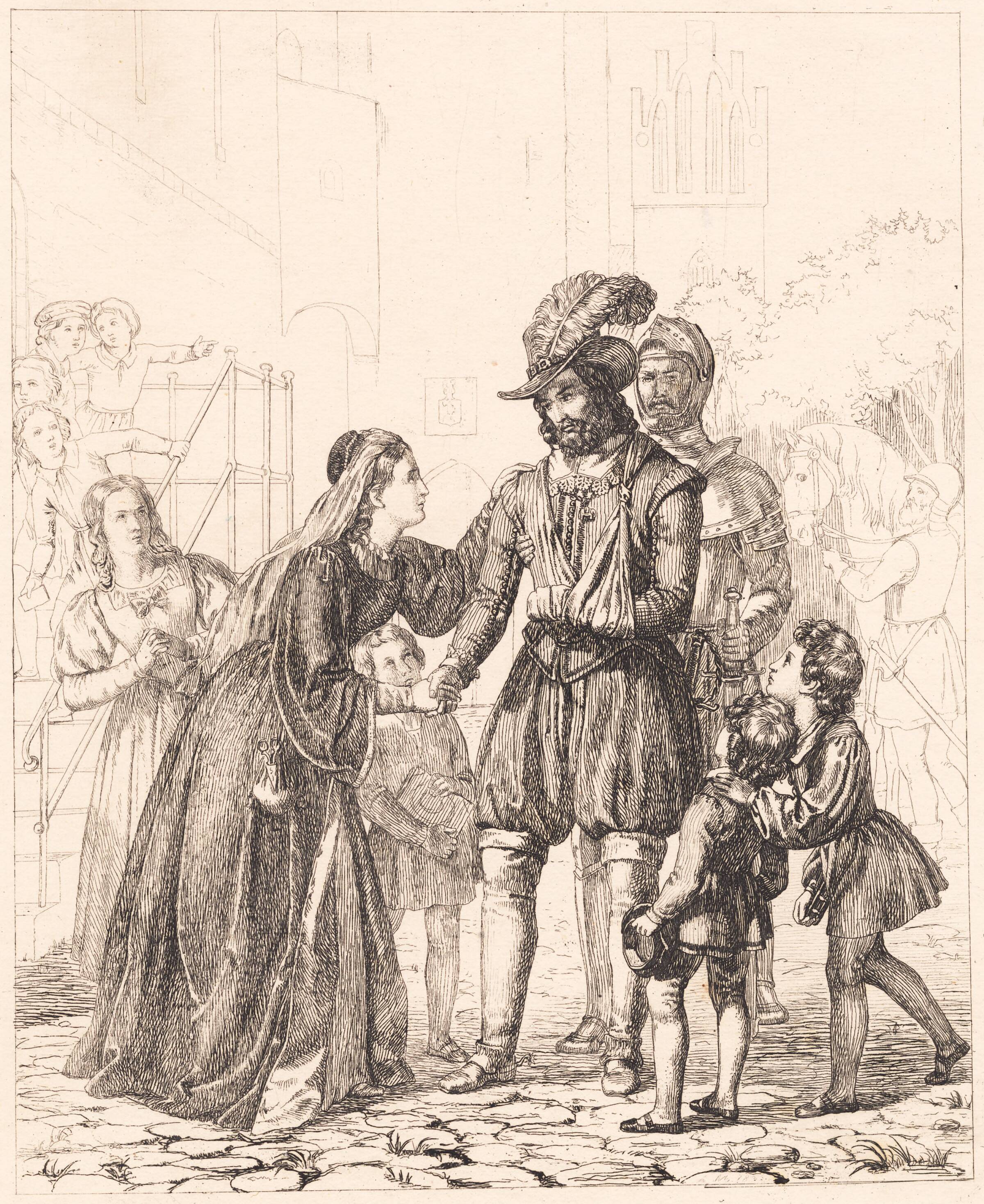 Den sårede Herluf Trolle, Adam Müller, 1833
