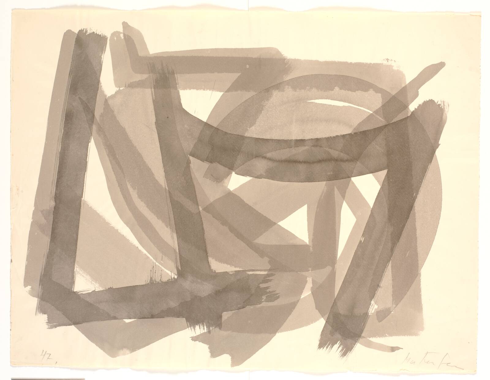 Uden titel, Richard Mortensen, 1947-1949