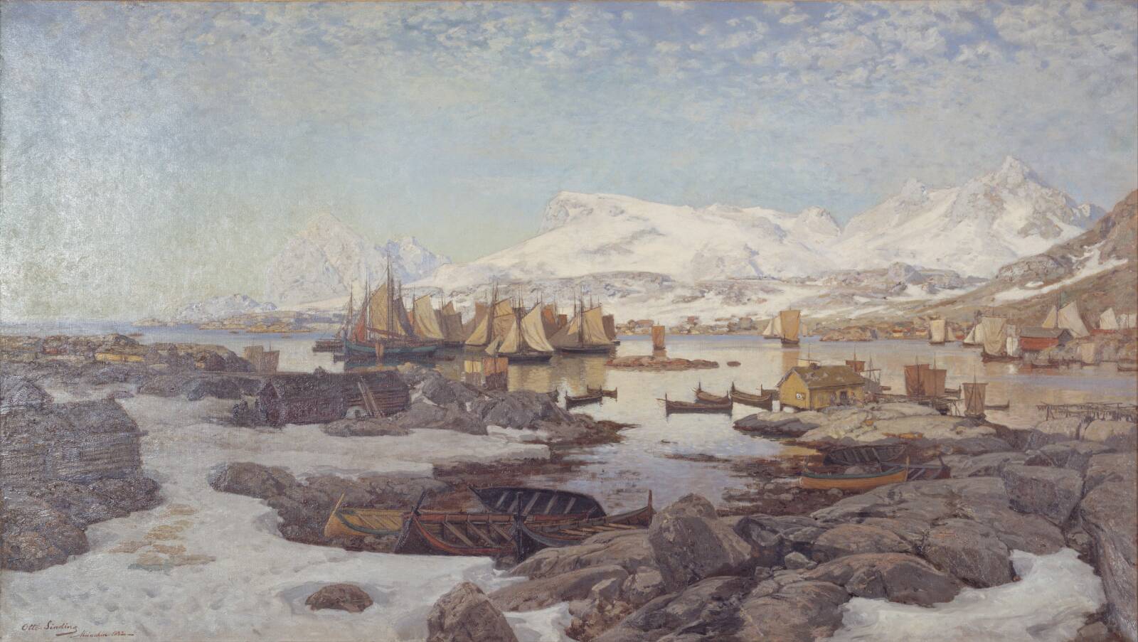 En forårsdag i Lofoten, Otto Sinding, 1882