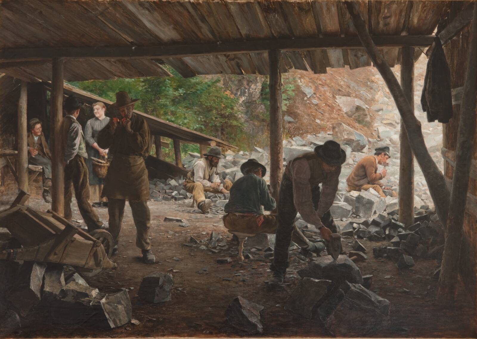 Stenarbejdere, Axel Jungstedt, 1888