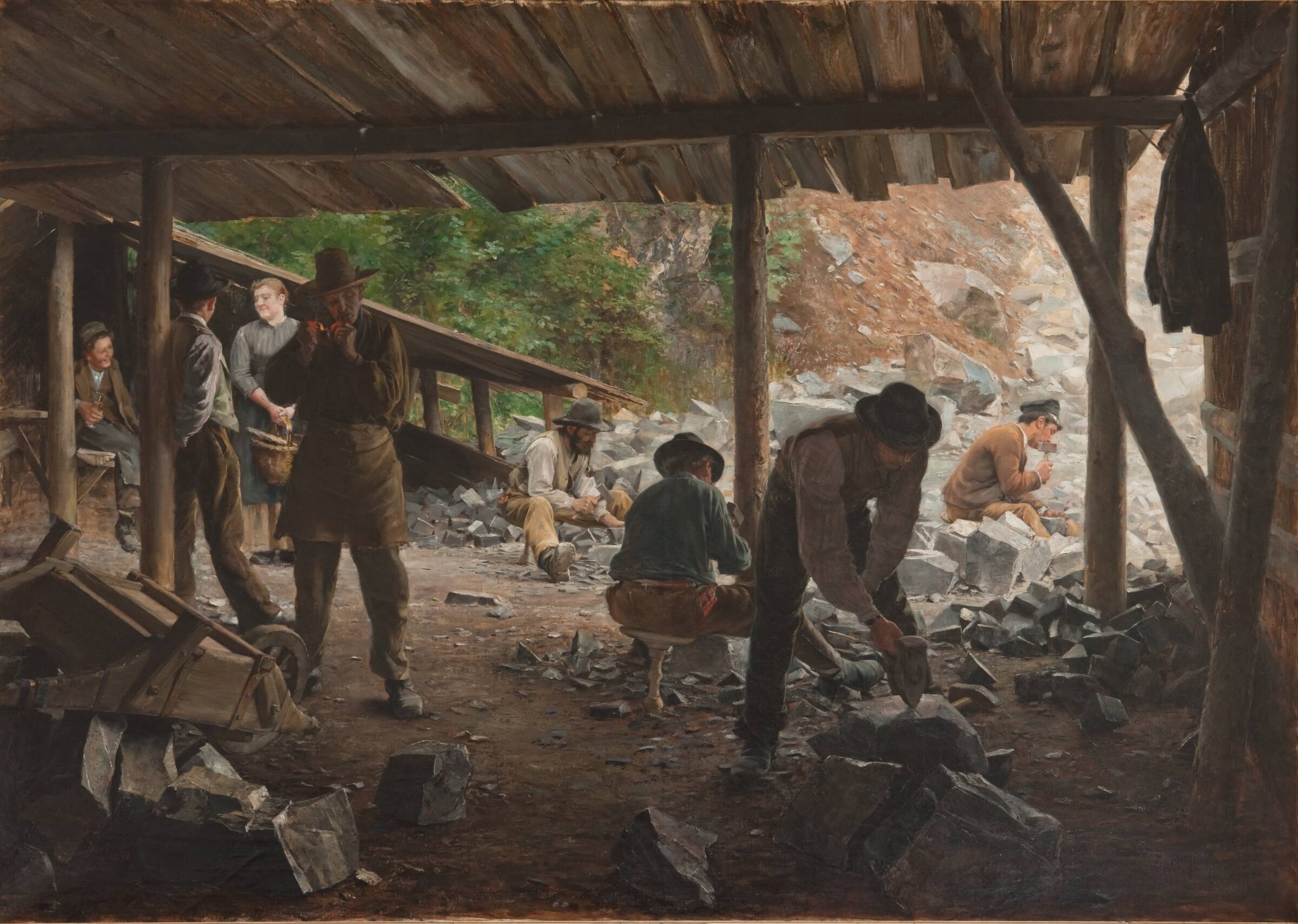 Stenarbejdere, Axel Jungstedt, 1888
