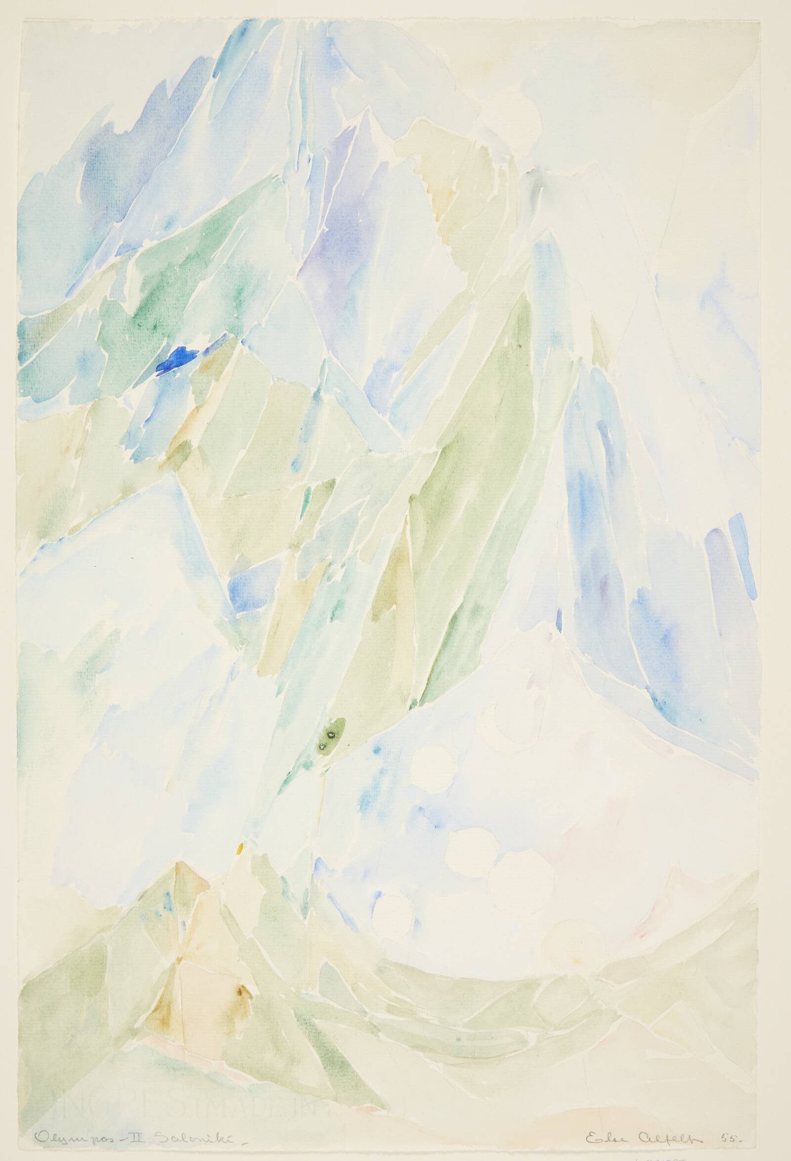 Bjerge, Else Alfelt, 1955