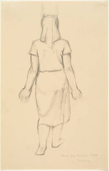 Kvinde giver et barn en endefuld, 1950, Gottfred Eickhoff | SMK Open
