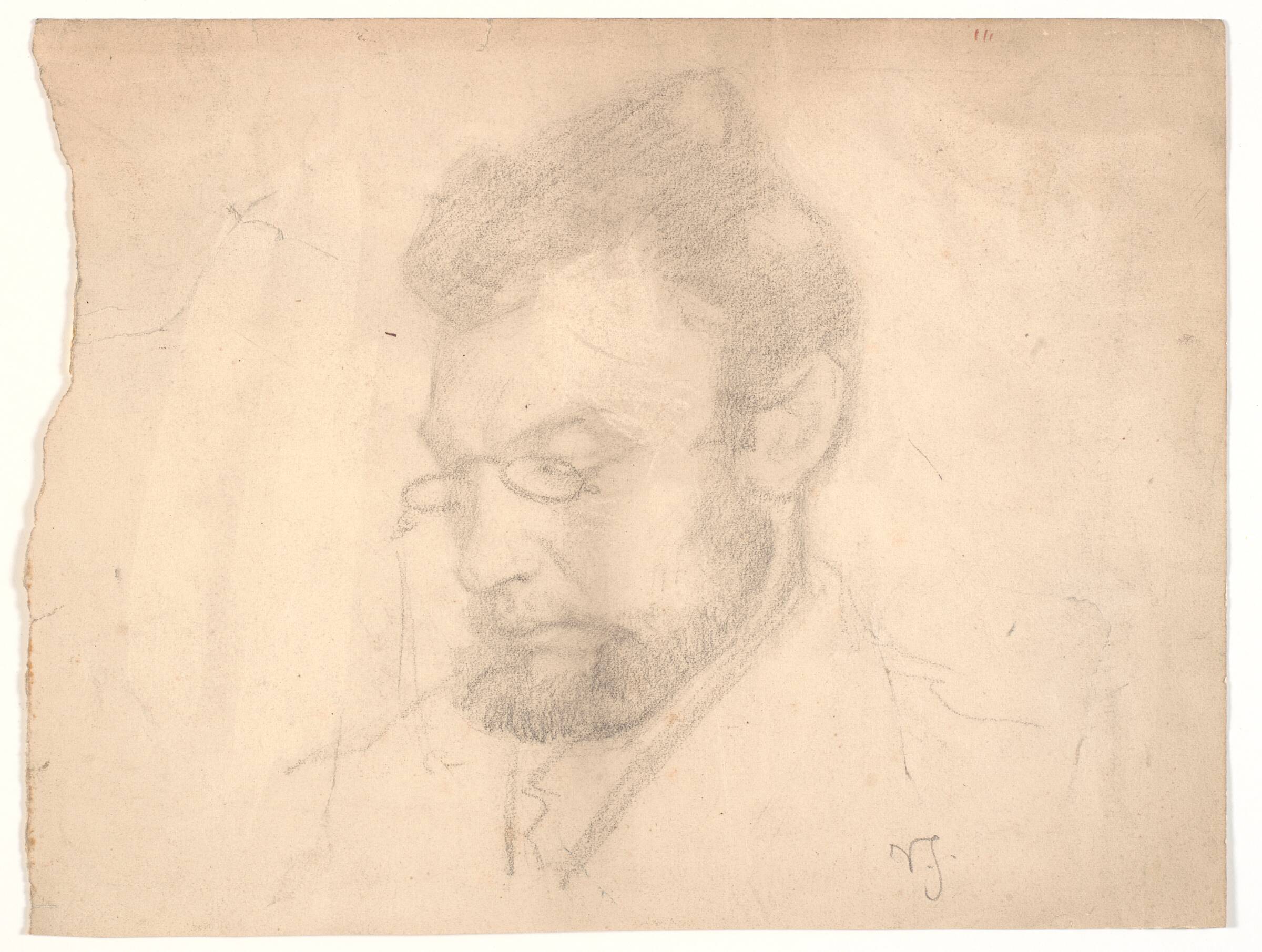 Portræt af senere museumsdirektør Karl Madsen, Viggo Johansen, 1877-1880