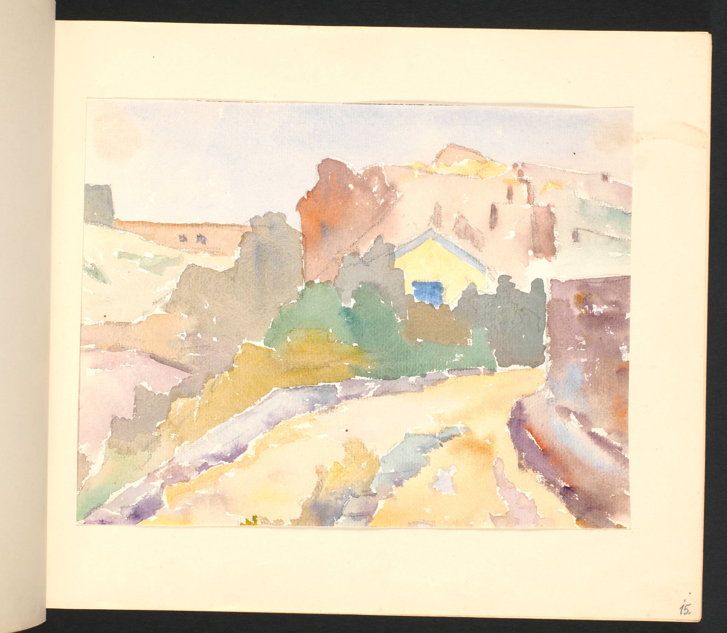 En gade med huse og grønt liv, Johannes Frederiksen, 1944