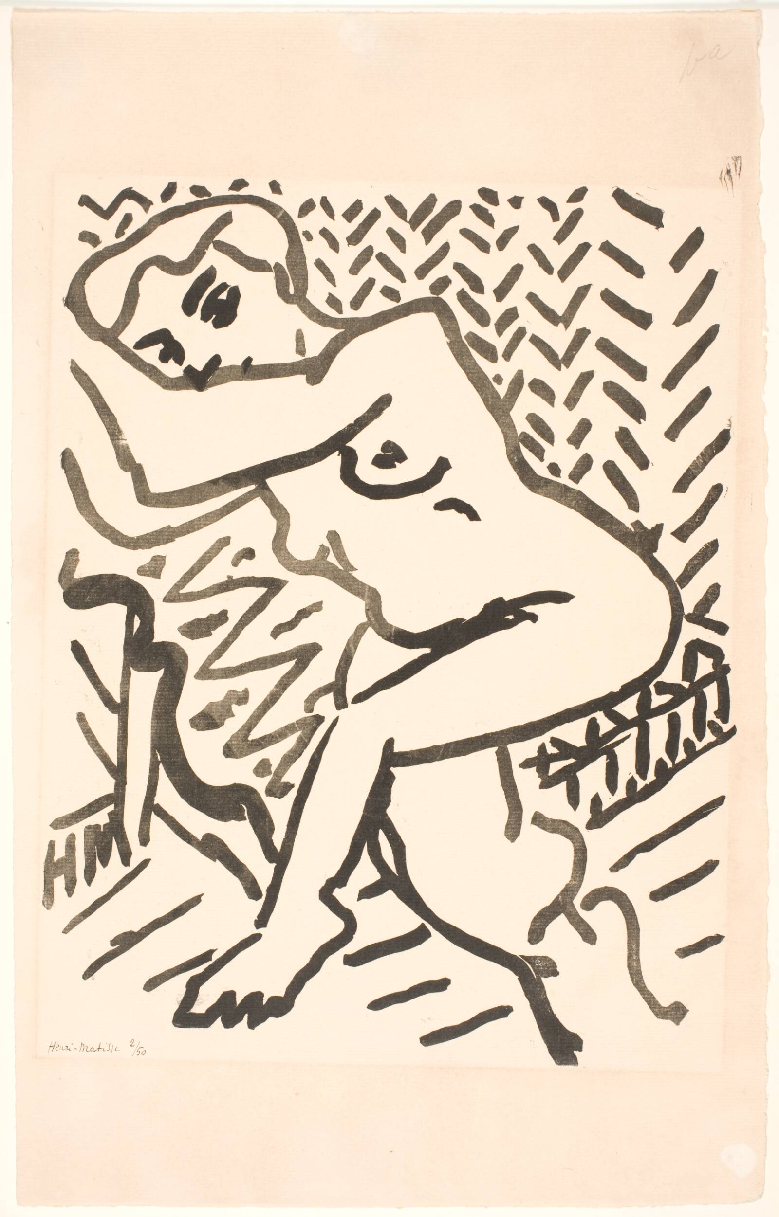 Siddende model, Henri Matisse, 1906