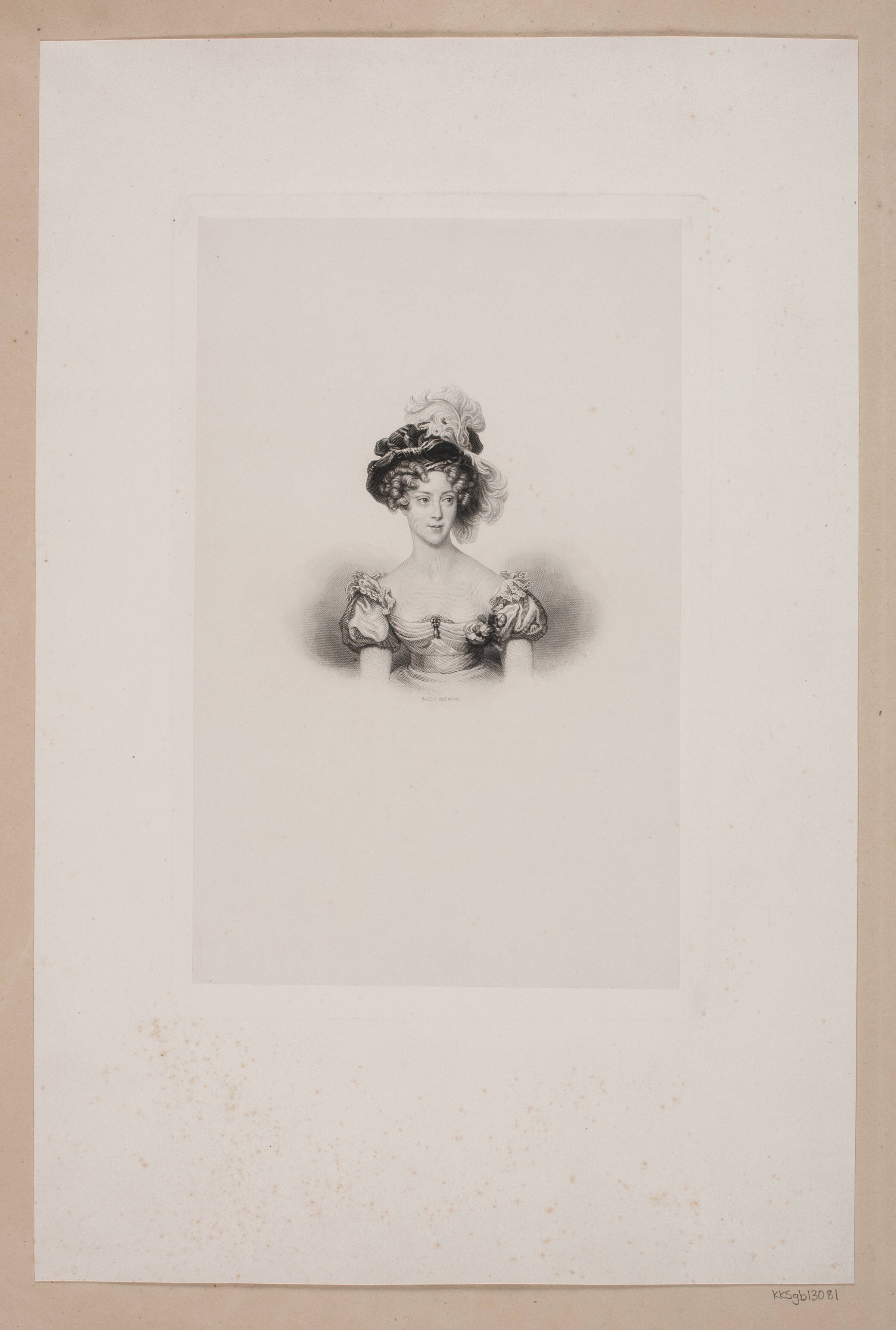 La duchesse de Berry, Joel Ballin, 1822-1885