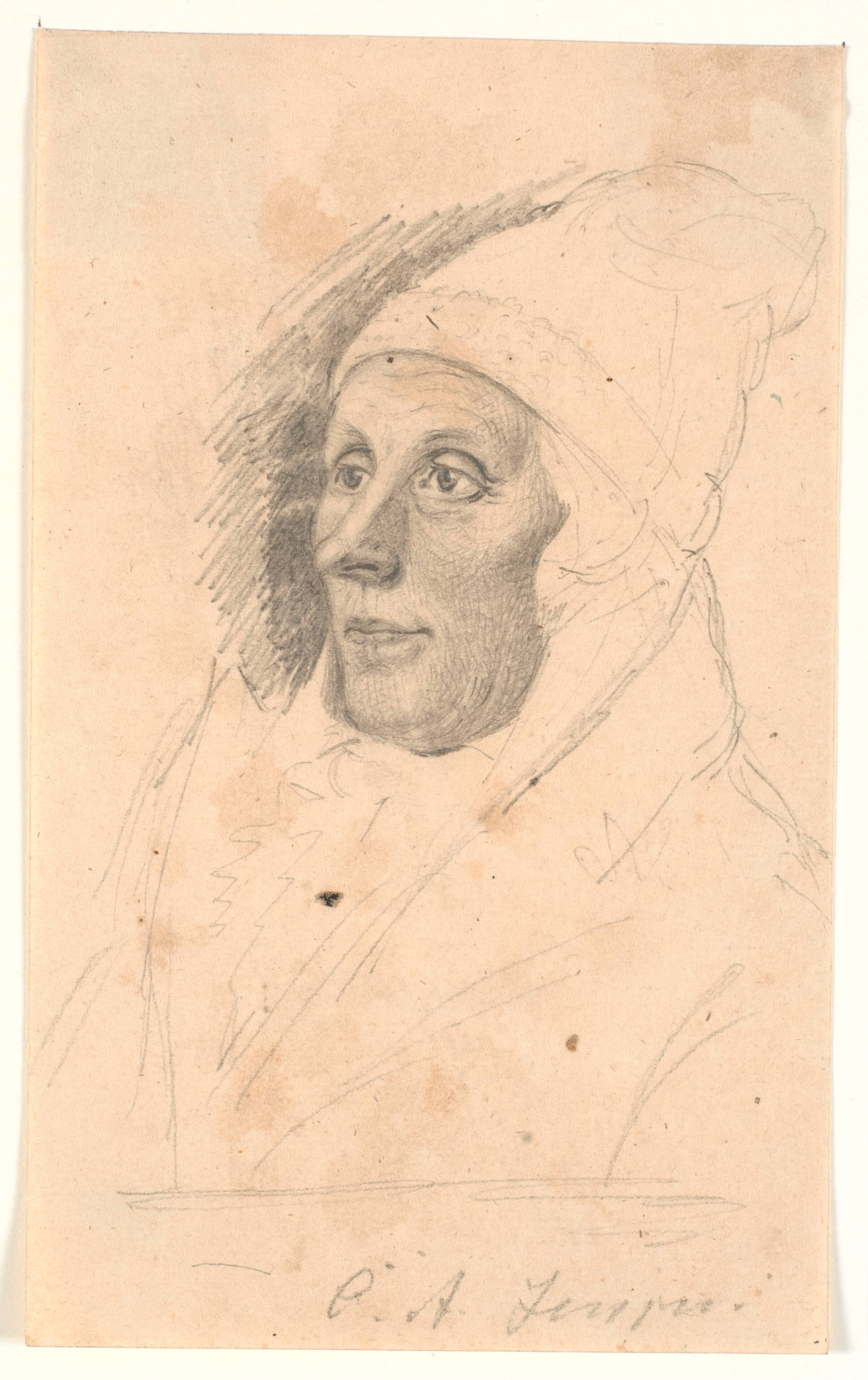 Portræt af købmand Andreas Christiansen i Flensborg, C.A. Jensen, 1792-1879