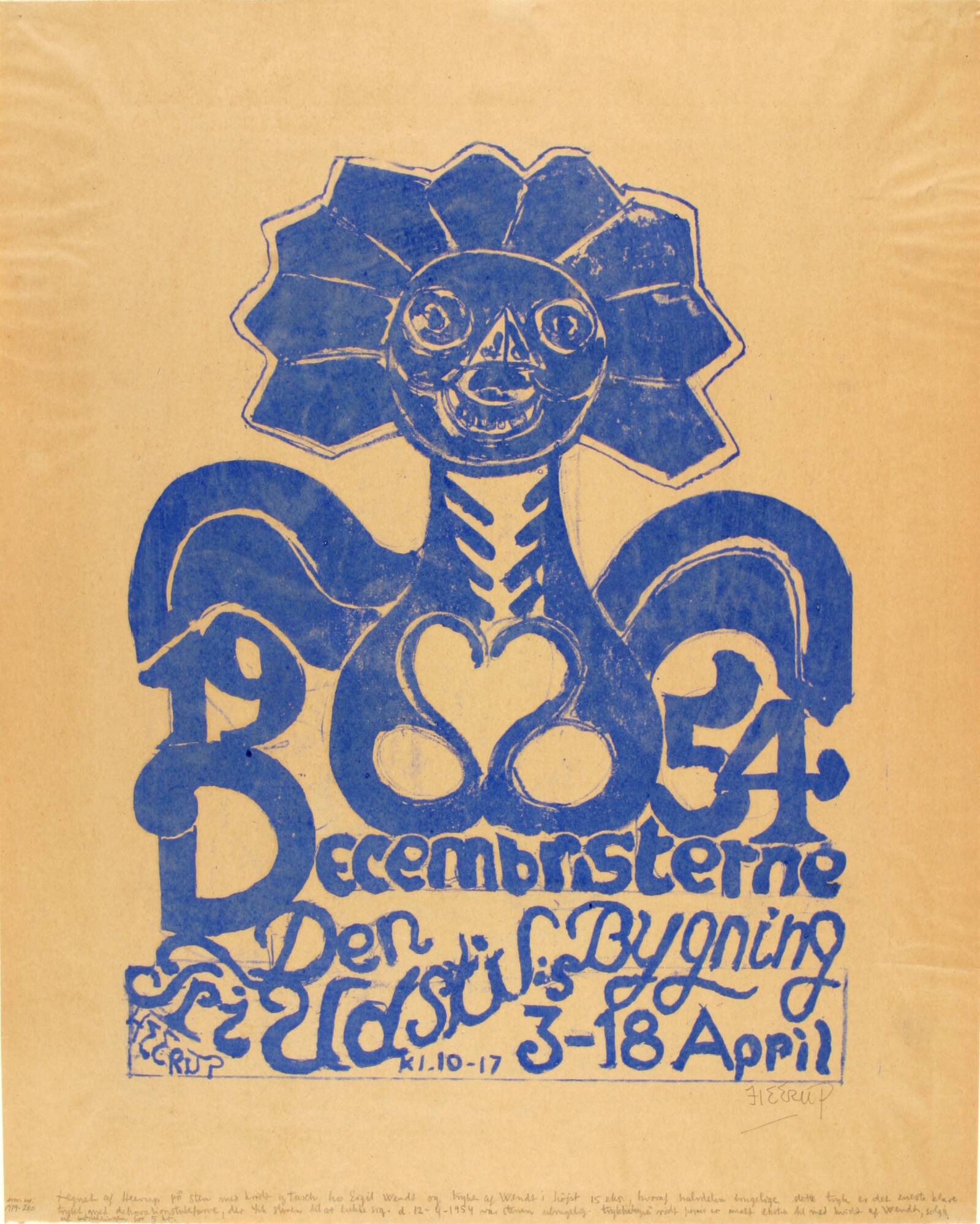Plakat for Decembristerne, Henry Heerup, 1954
