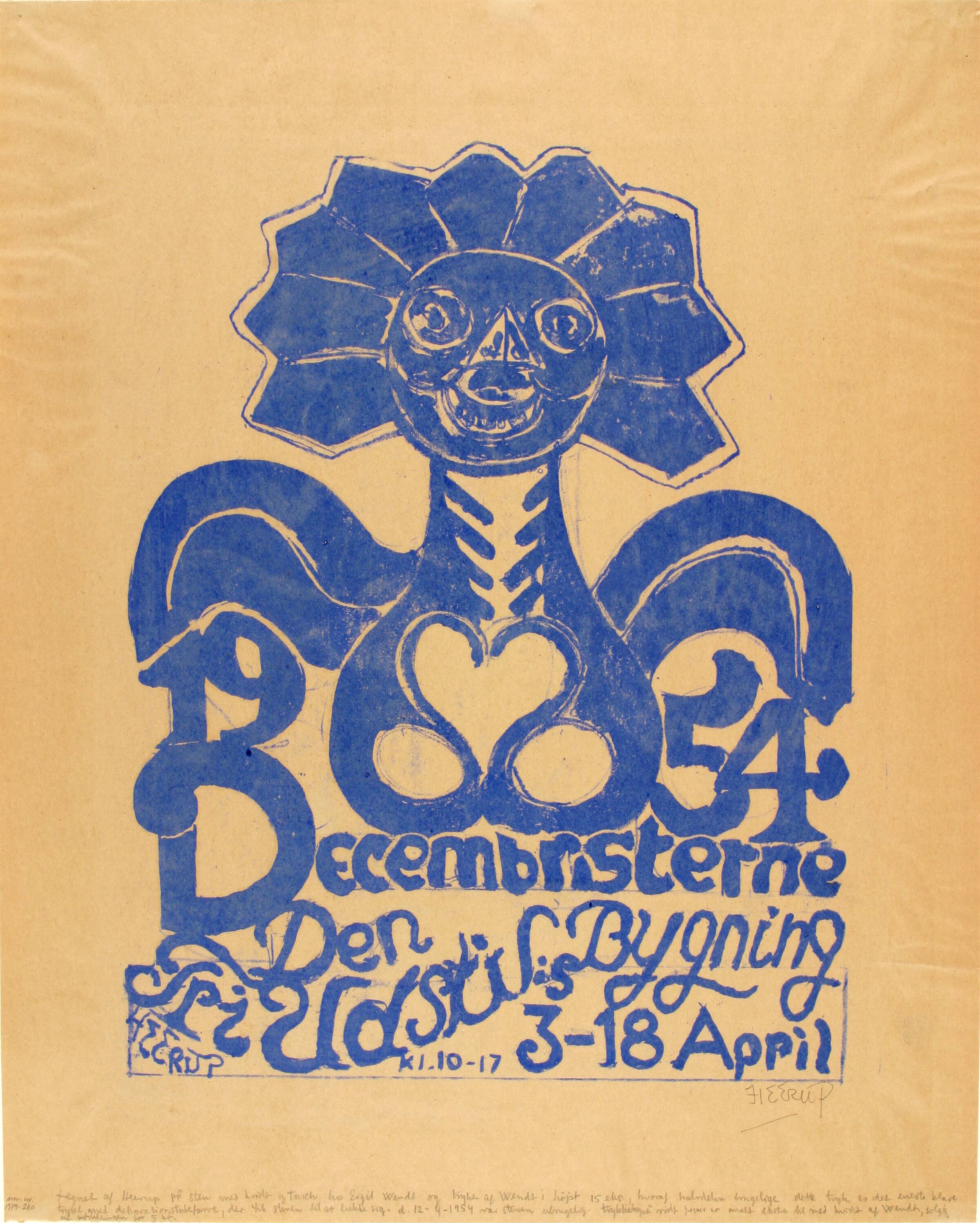 Plakat for Decembristerne, Henry Heerup, 1954