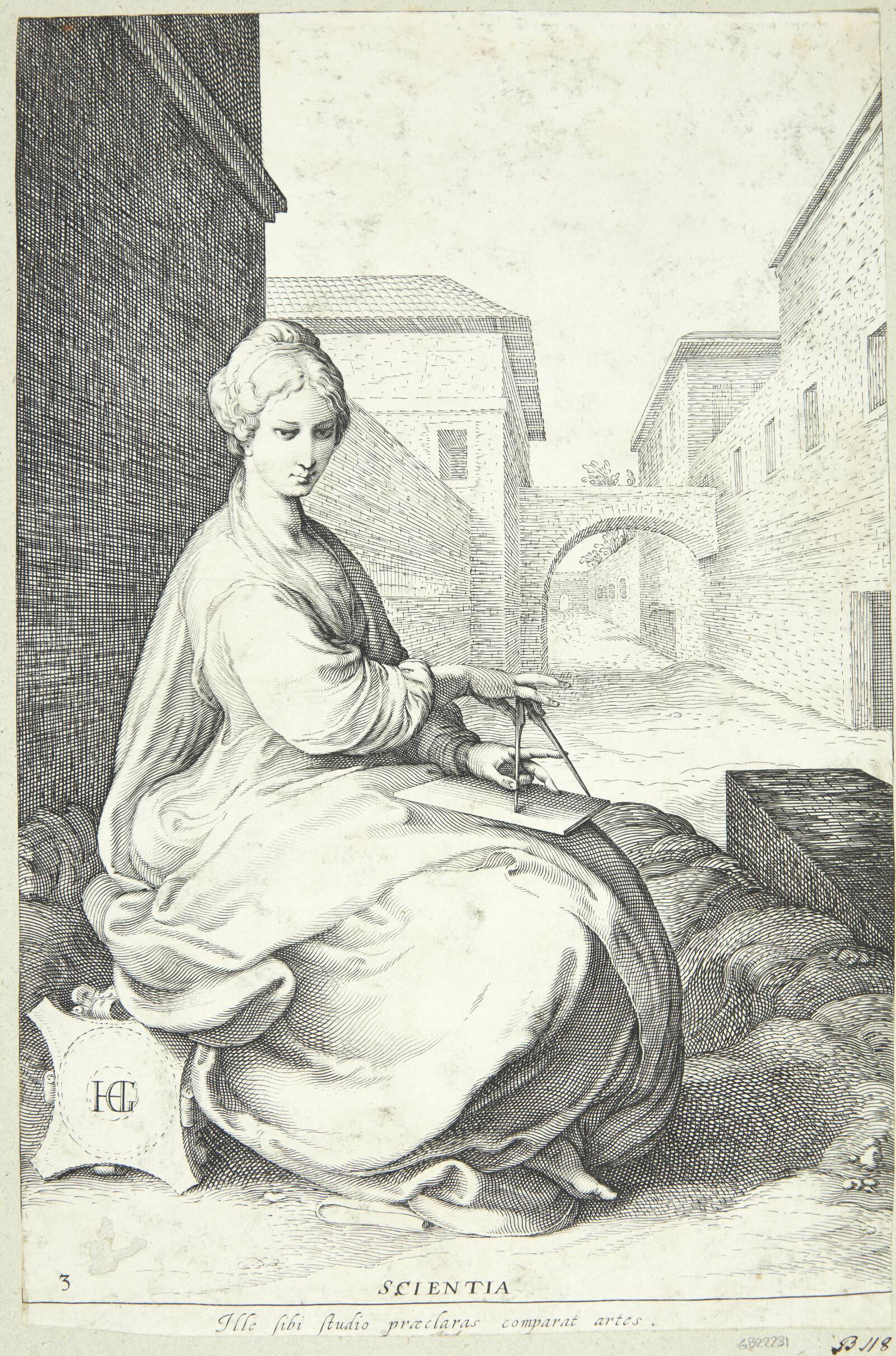 Visdom (Scientia), Jan Saenredam, 1615