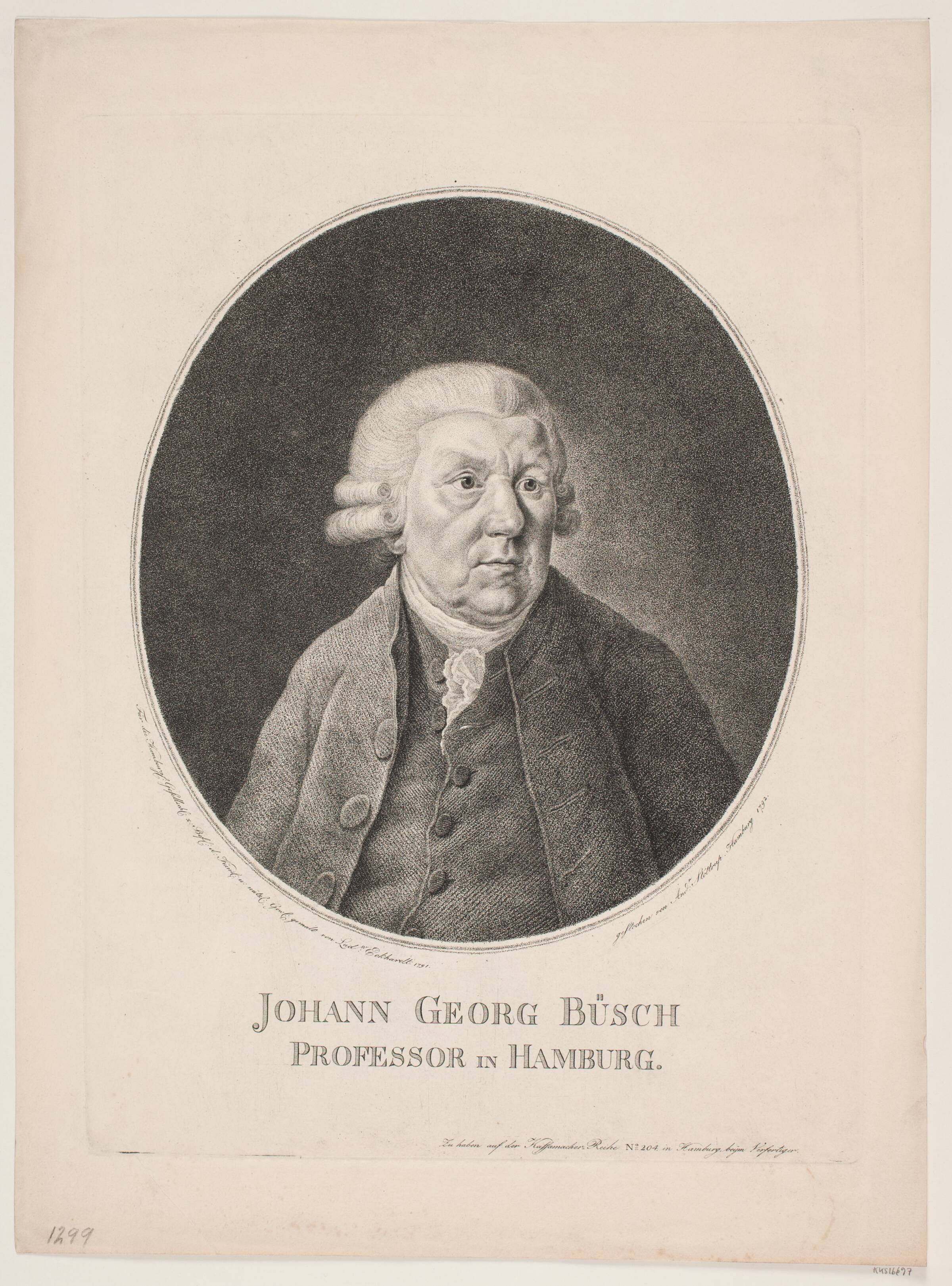 Johann Georg Büsch. Professor i Hamburg, Andreas Støttrup, 1792