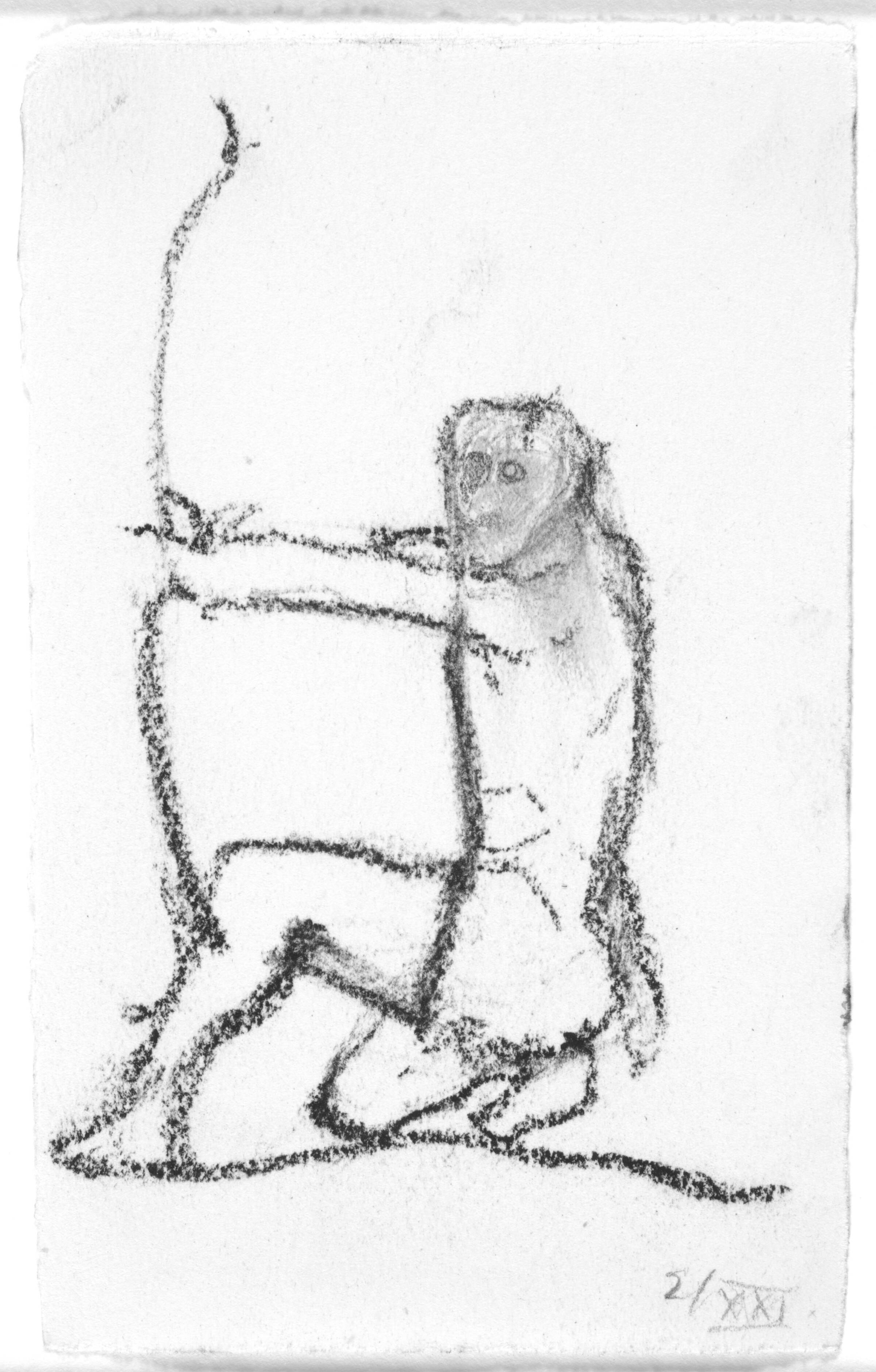 Skitse til enogtyvende sang i Homers Odyssé, Peter Brandes, 2001-2002
