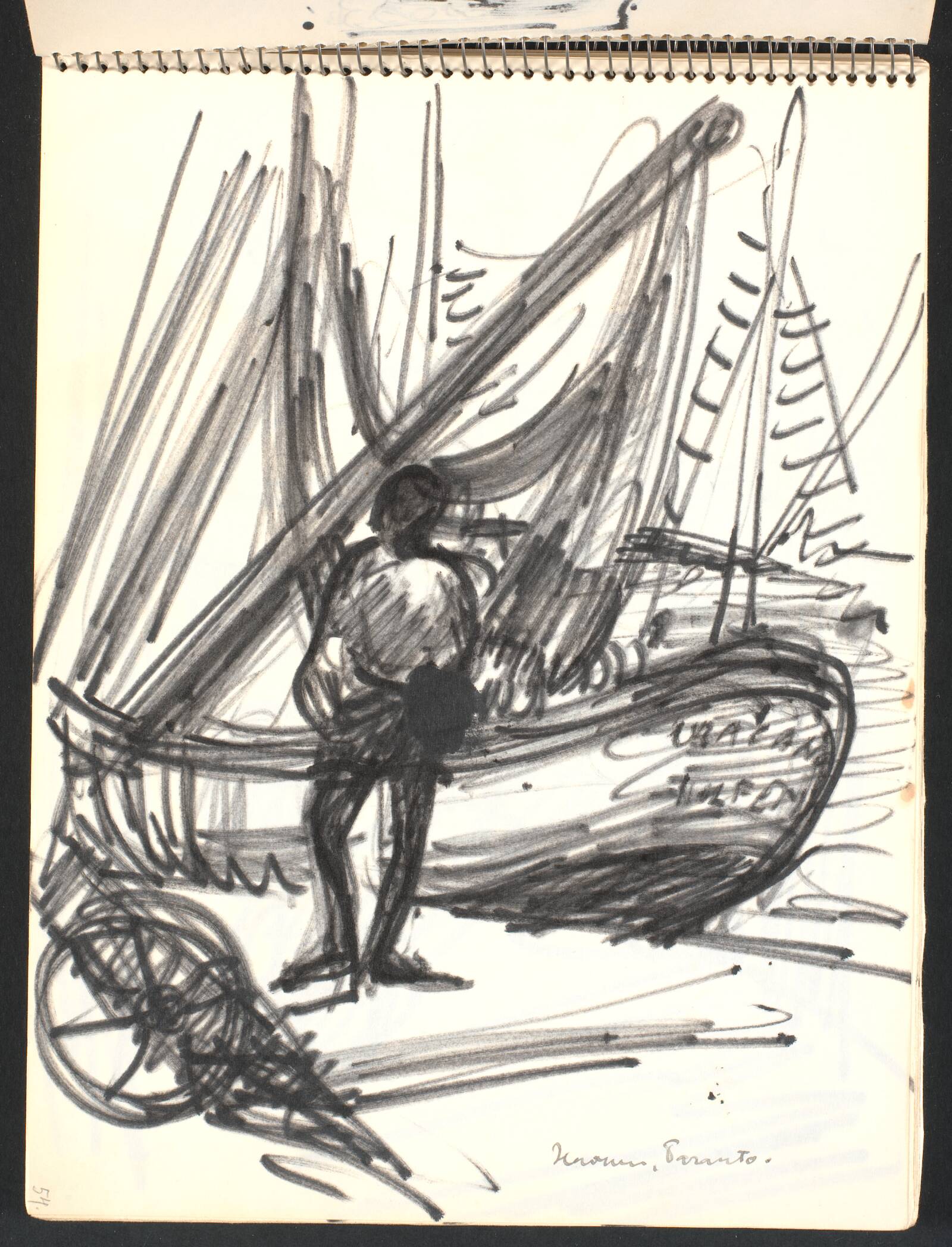 Havnemotiv, Gottfred Eickhoff, 1952