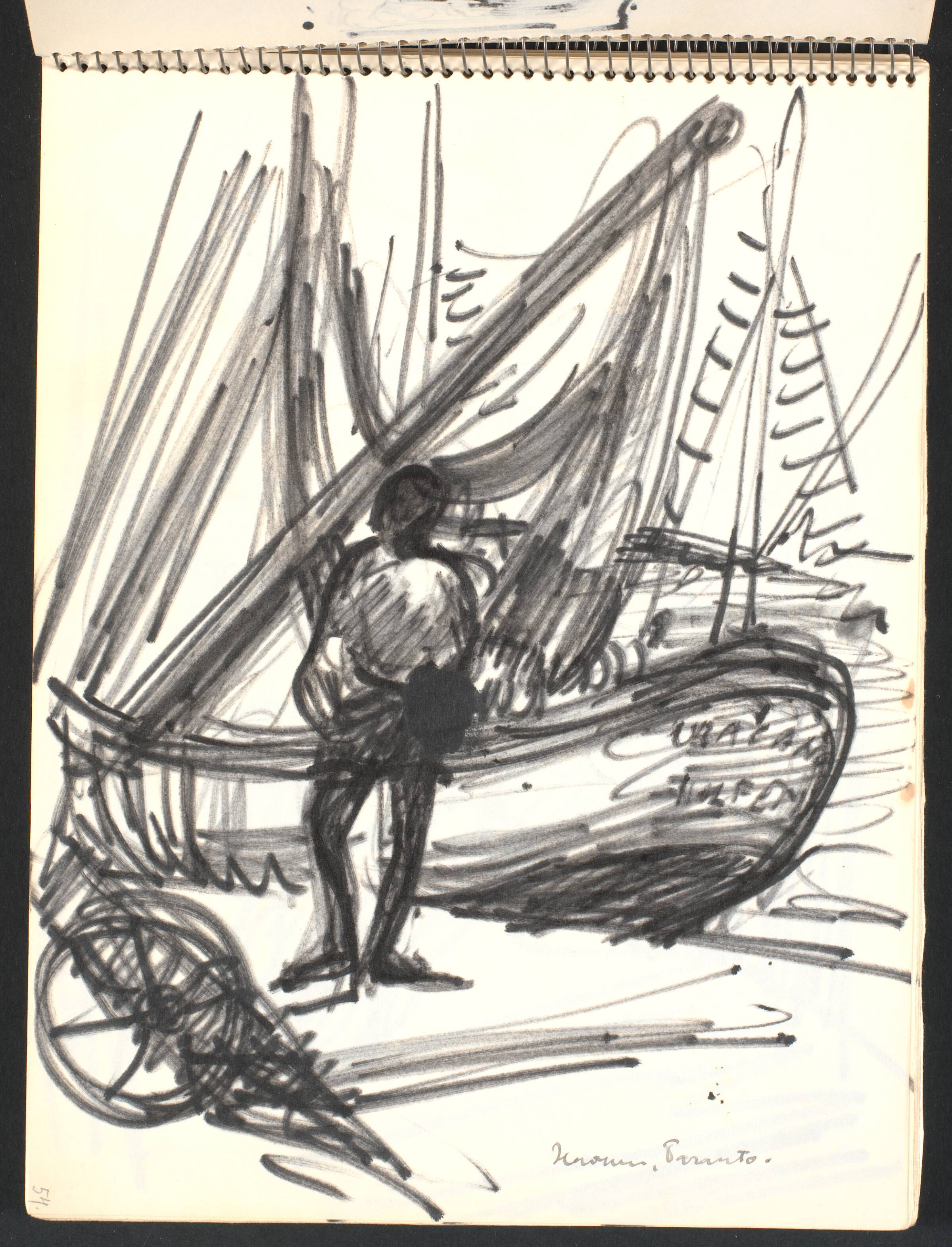 Havnemotiv, Gottfred Eickhoff, 1952