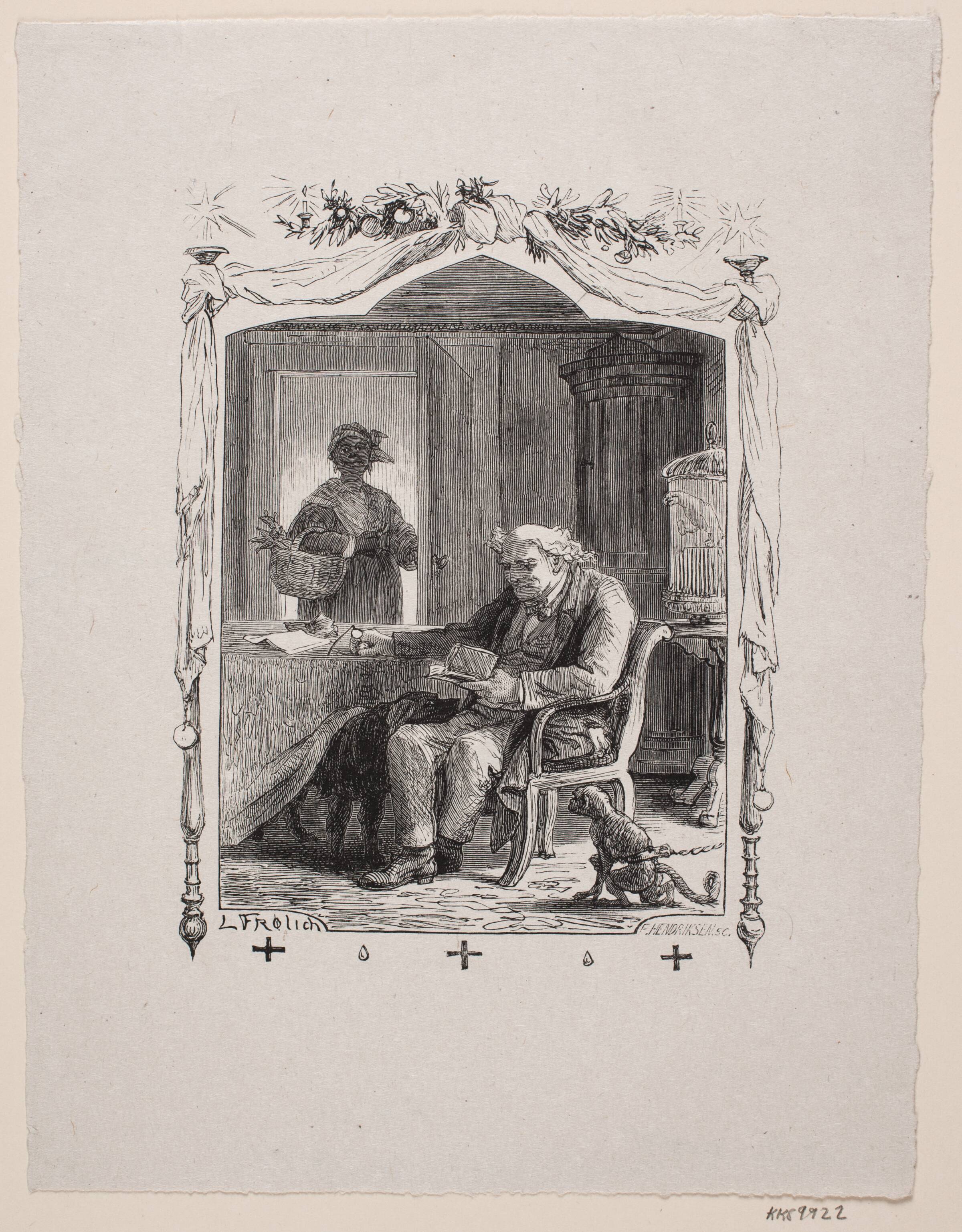 Illustration til "En moders barndomserindringer", F. Hendriksen, 1872