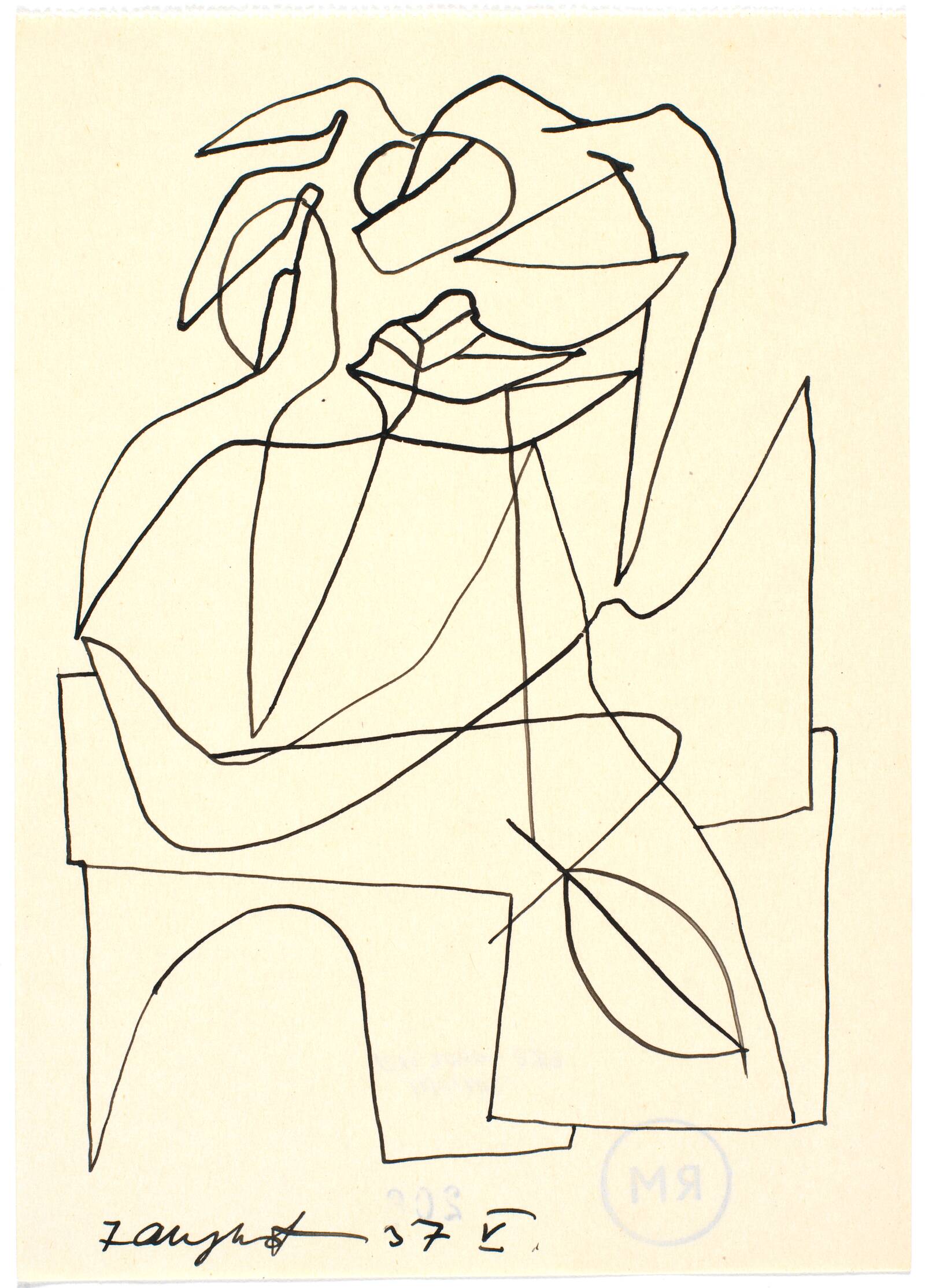 Botanisk figuration, Richard Mortensen, 1937