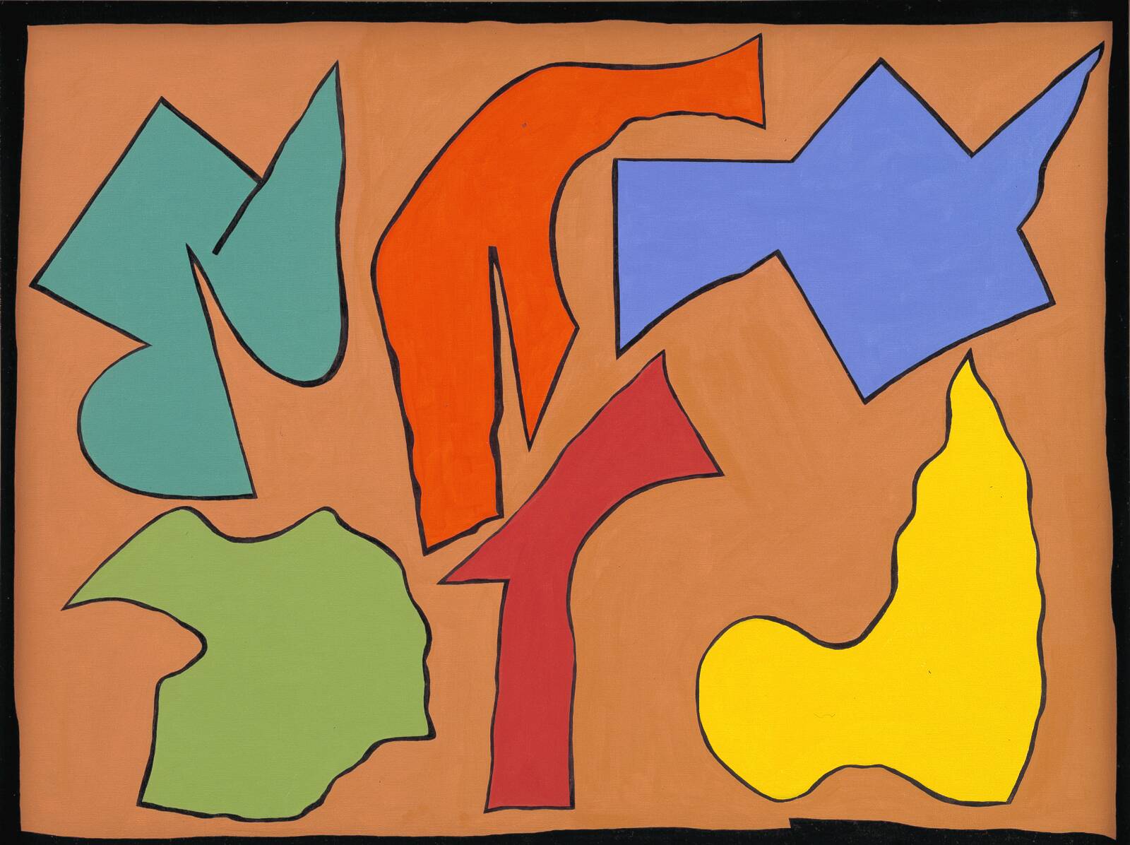 Vanitas med seks objekter, Richard Mortensen, 1973
