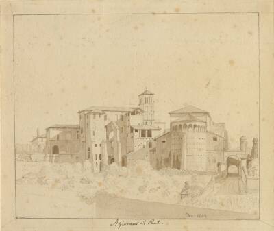 SS. Giovanni e Paolo set fra Piazza S. Gregorio, Rom