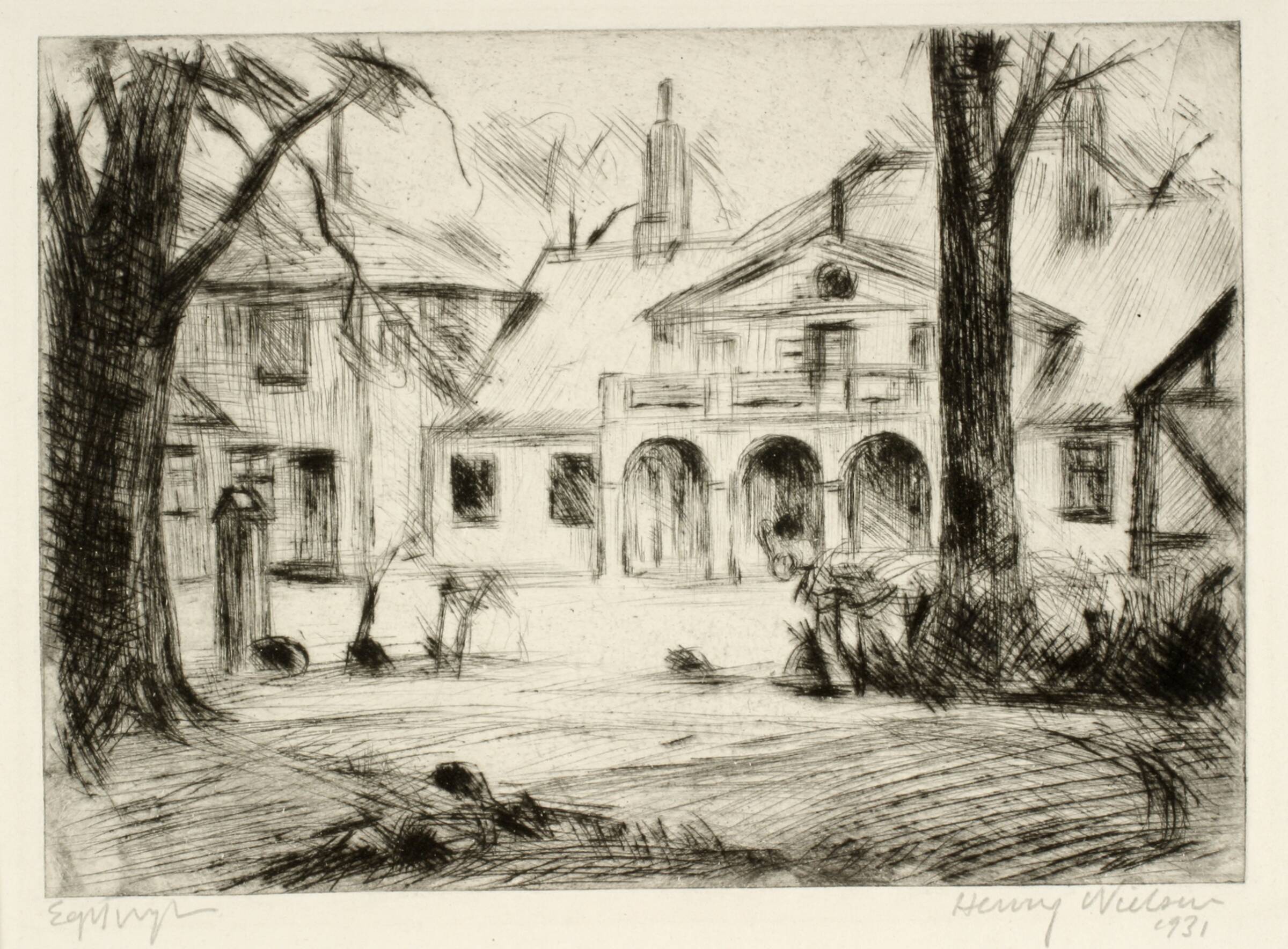 Ved hovedvagten, Henry Nielsen, 1931