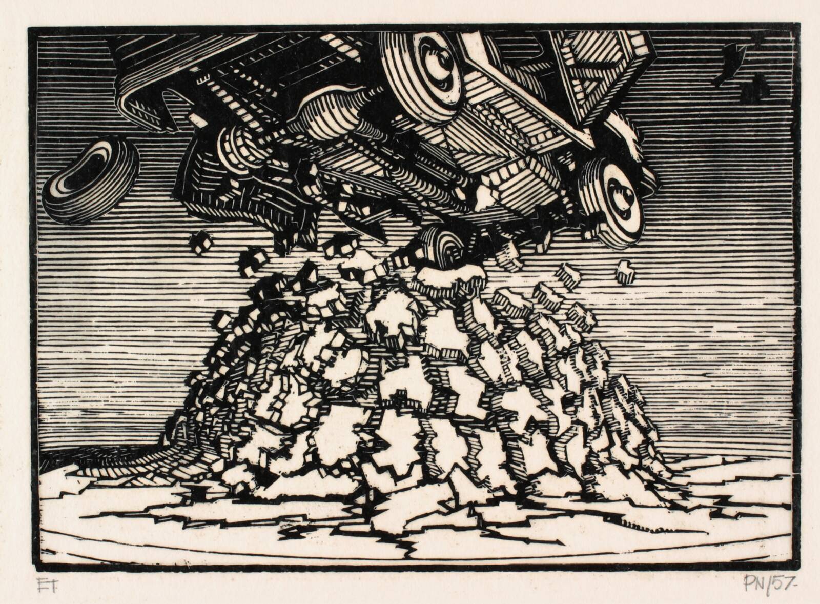 Eksplosion, Palle Nielsen, 1957