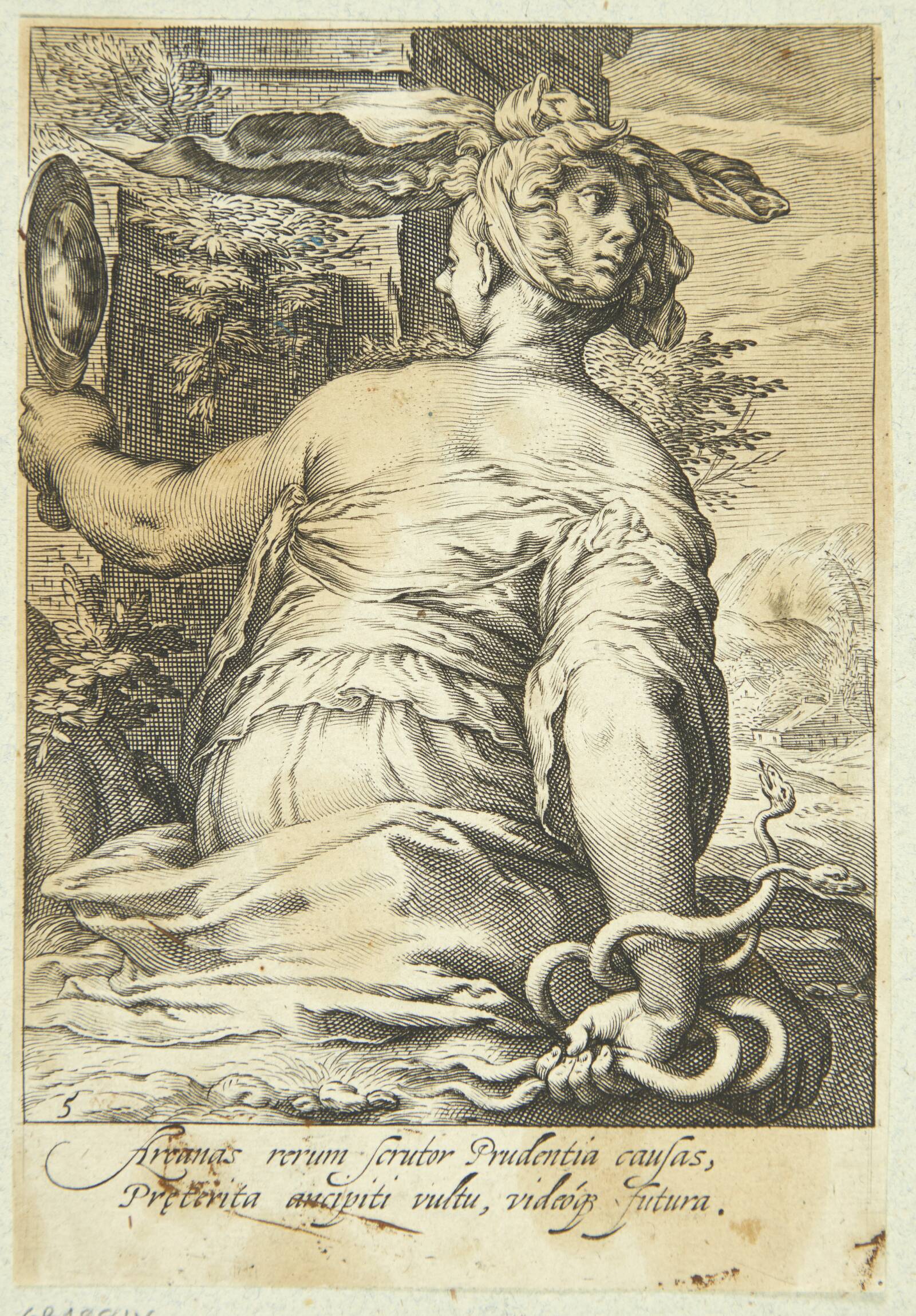Visdom, Jacob Matham, 1597