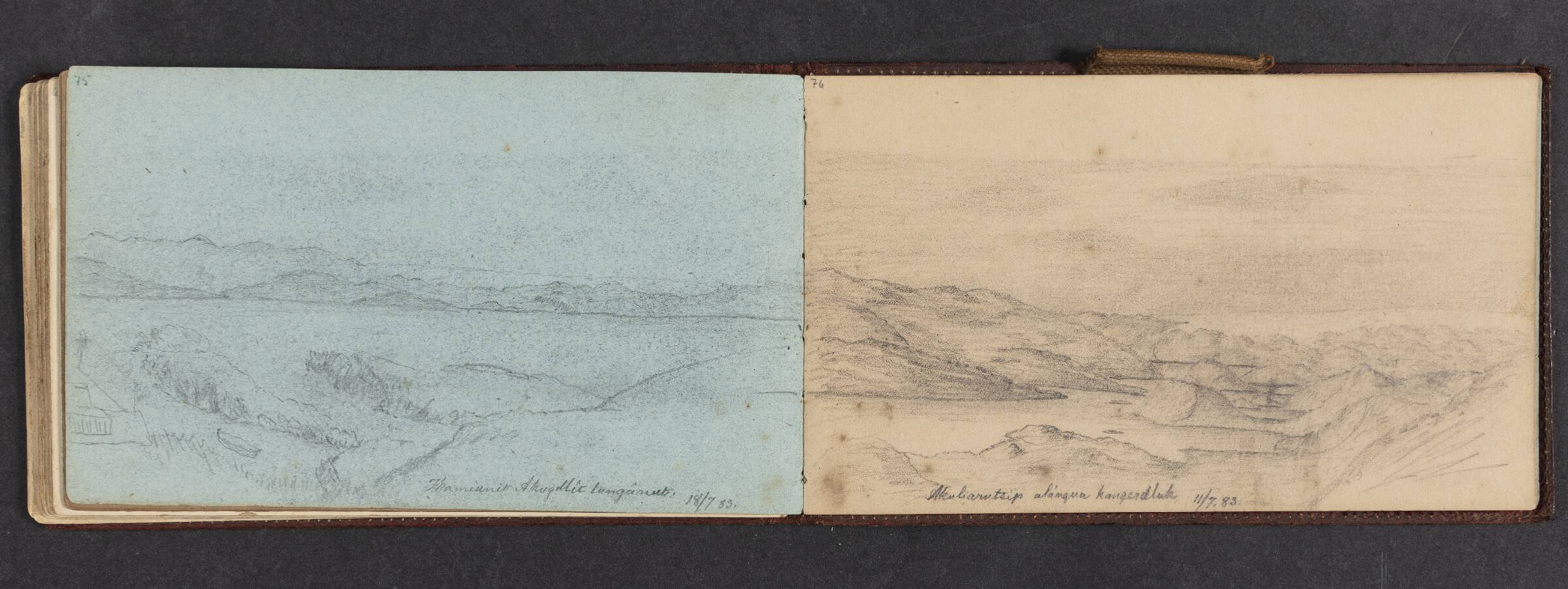 Fjeldlandskab, Lars Møller, 1883